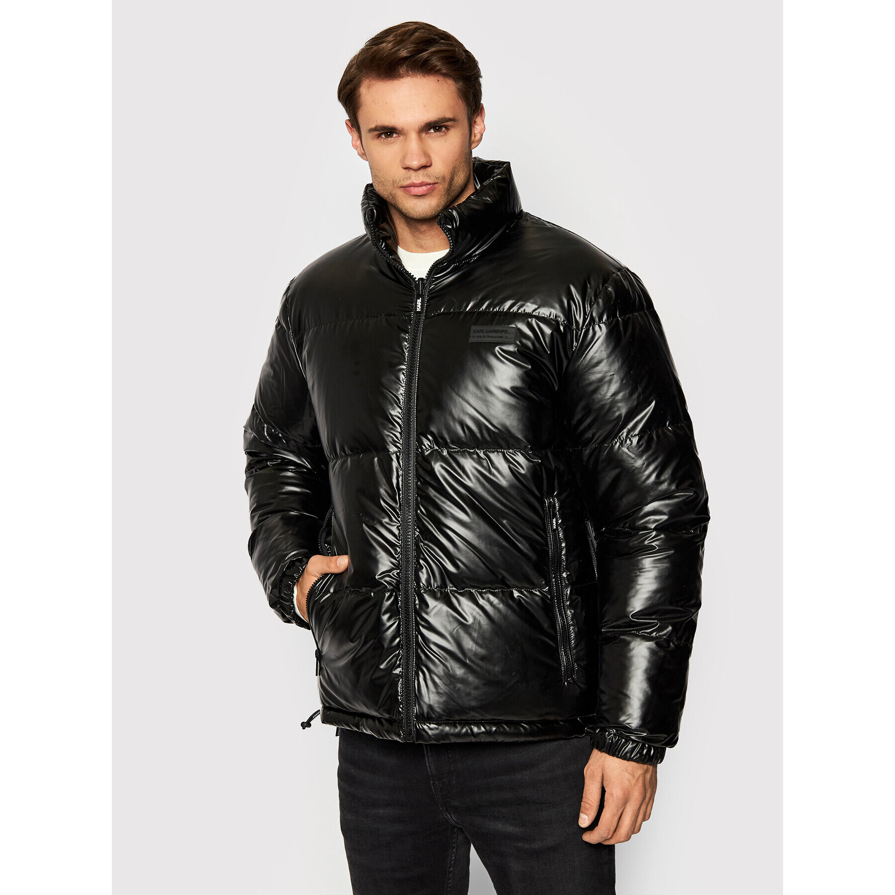 KARL LAGERFELD Пухено яке Blouson 505009 512505 Черен Regular Fit - Pepit.bg