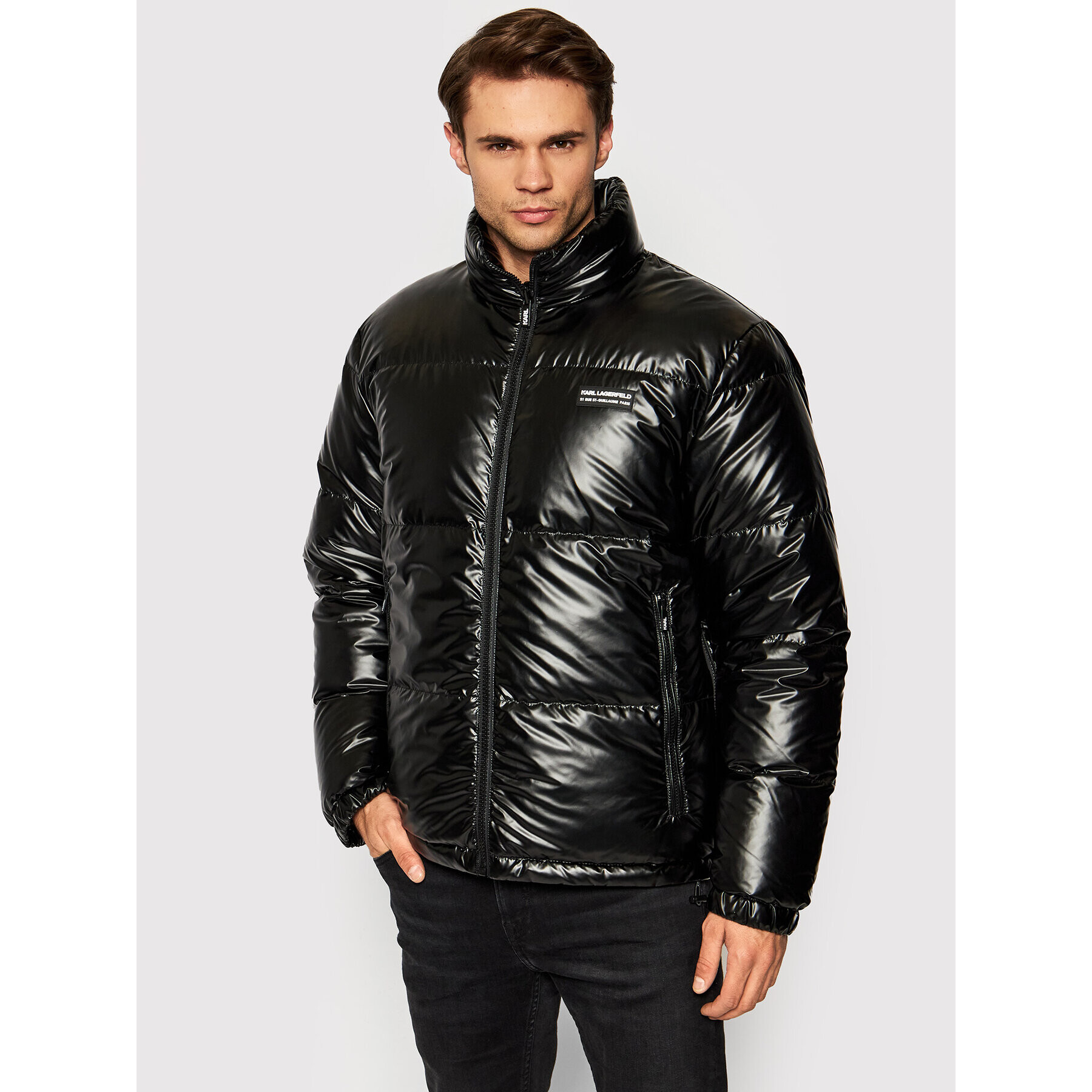 KARL LAGERFELD Пухено яке Blouson 505009 512505 Черен Regular Fit - Pepit.bg