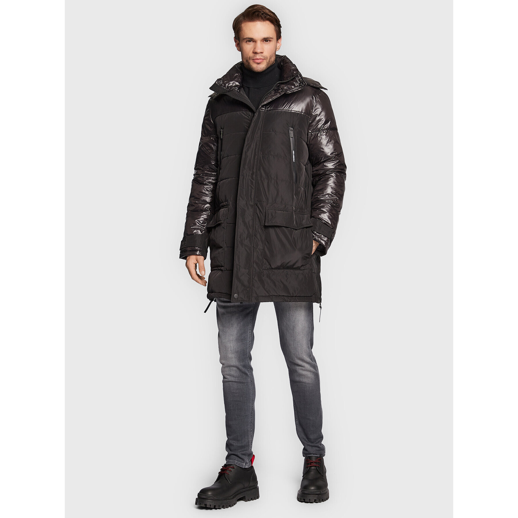 KARL LAGERFELD Пухено яке 455001 524501 Черен Regular Fit - Pepit.bg