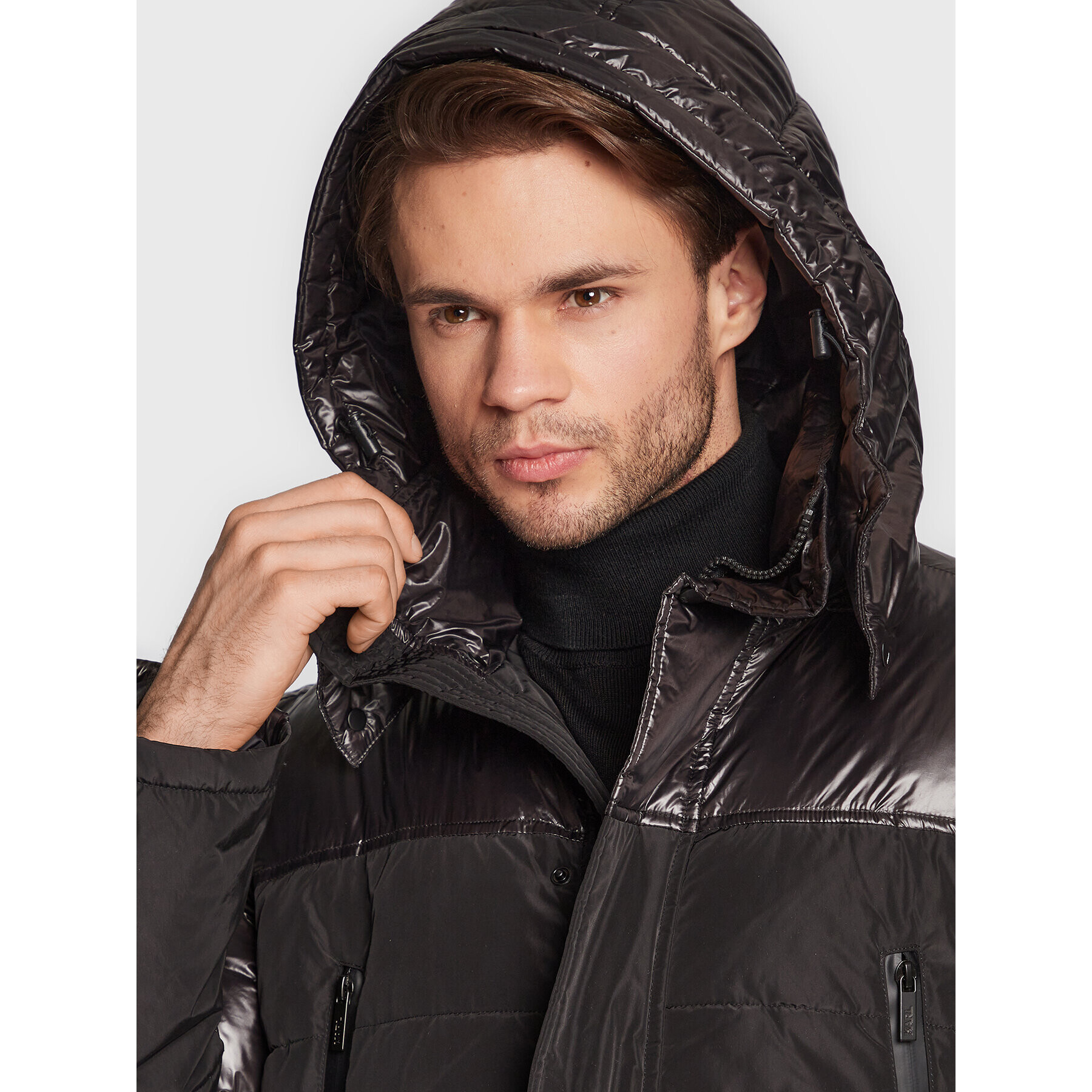 KARL LAGERFELD Пухено яке 455001 524501 Черен Regular Fit - Pepit.bg