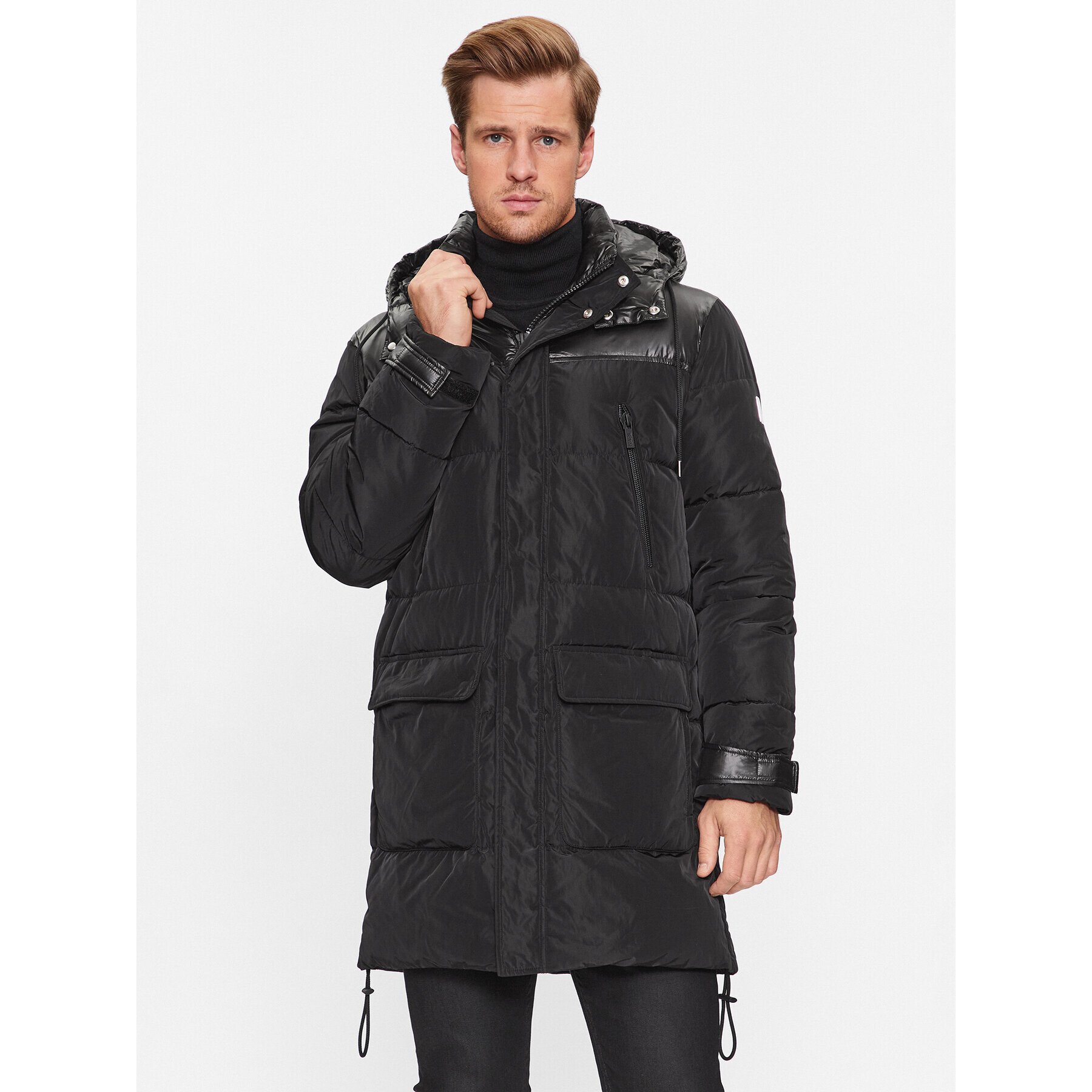 KARL LAGERFELD Пухено яке 455001 534501 Черен Regular Fit - Pepit.bg