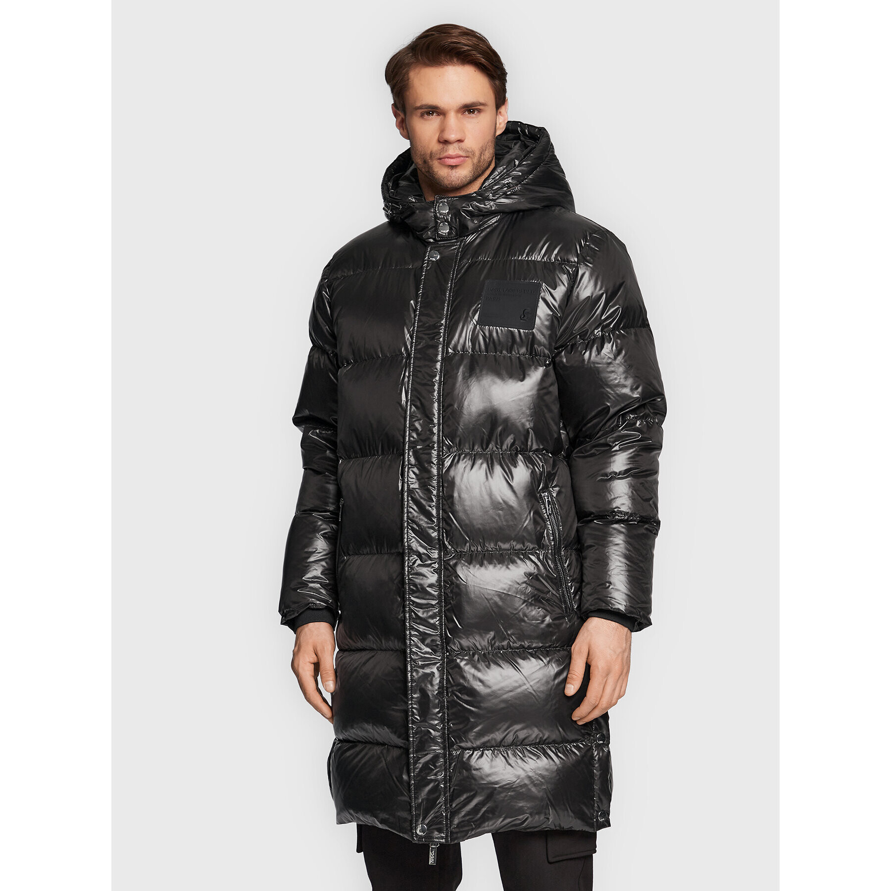 KARL LAGERFELD Пухено яке 455002 524503 Черен Regular Fit - Pepit.bg