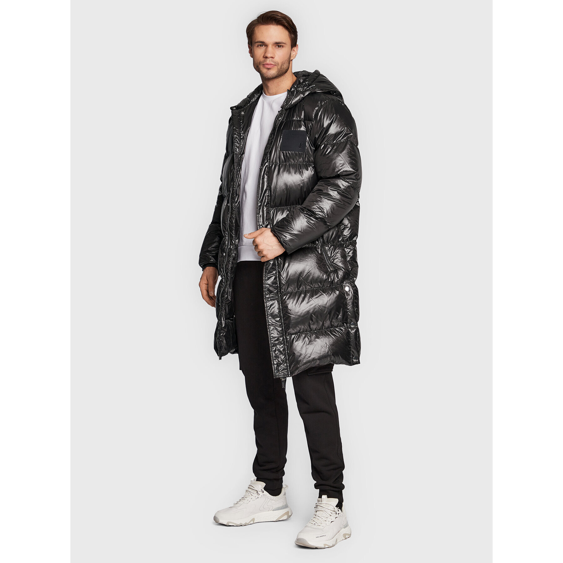 KARL LAGERFELD Пухено яке 455002 524503 Черен Regular Fit - Pepit.bg