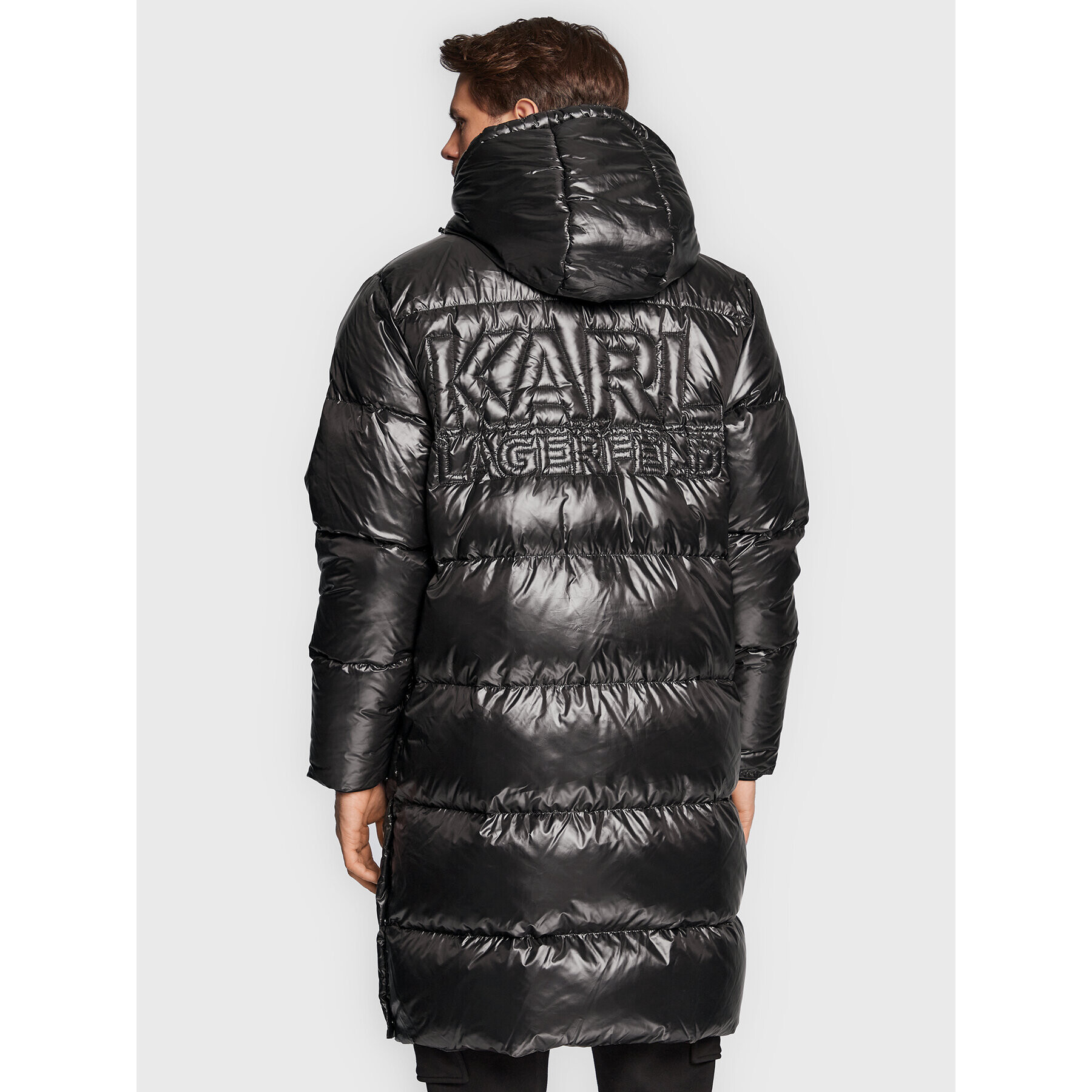 KARL LAGERFELD Пухено яке 455002 524503 Черен Regular Fit - Pepit.bg