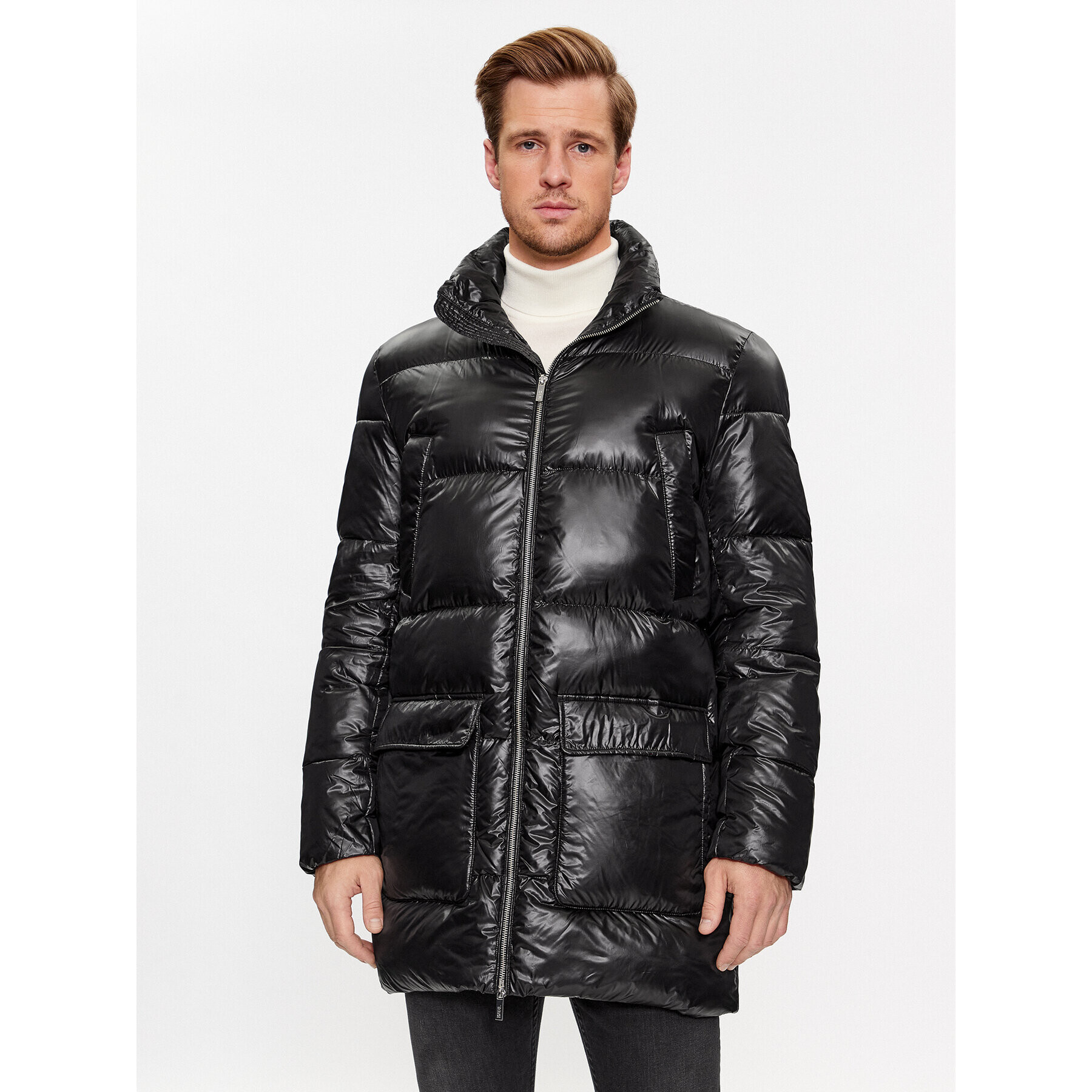 KARL LAGERFELD Пухено яке 455002 534513 Черен Regular Fit - Pepit.bg