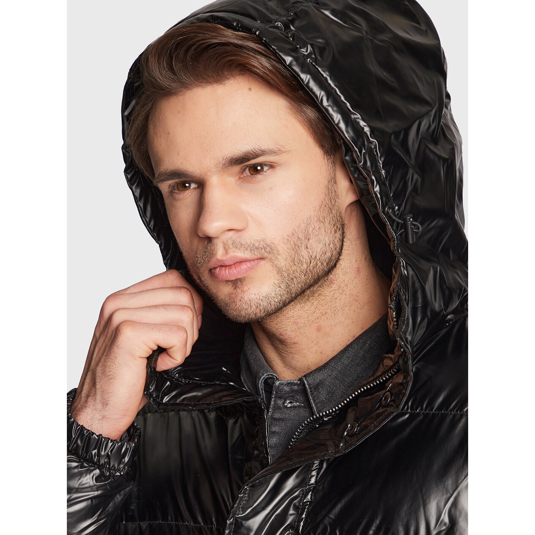 KARL LAGERFELD Пухено яке 505005 524505 Черен Regular Fit - Pepit.bg