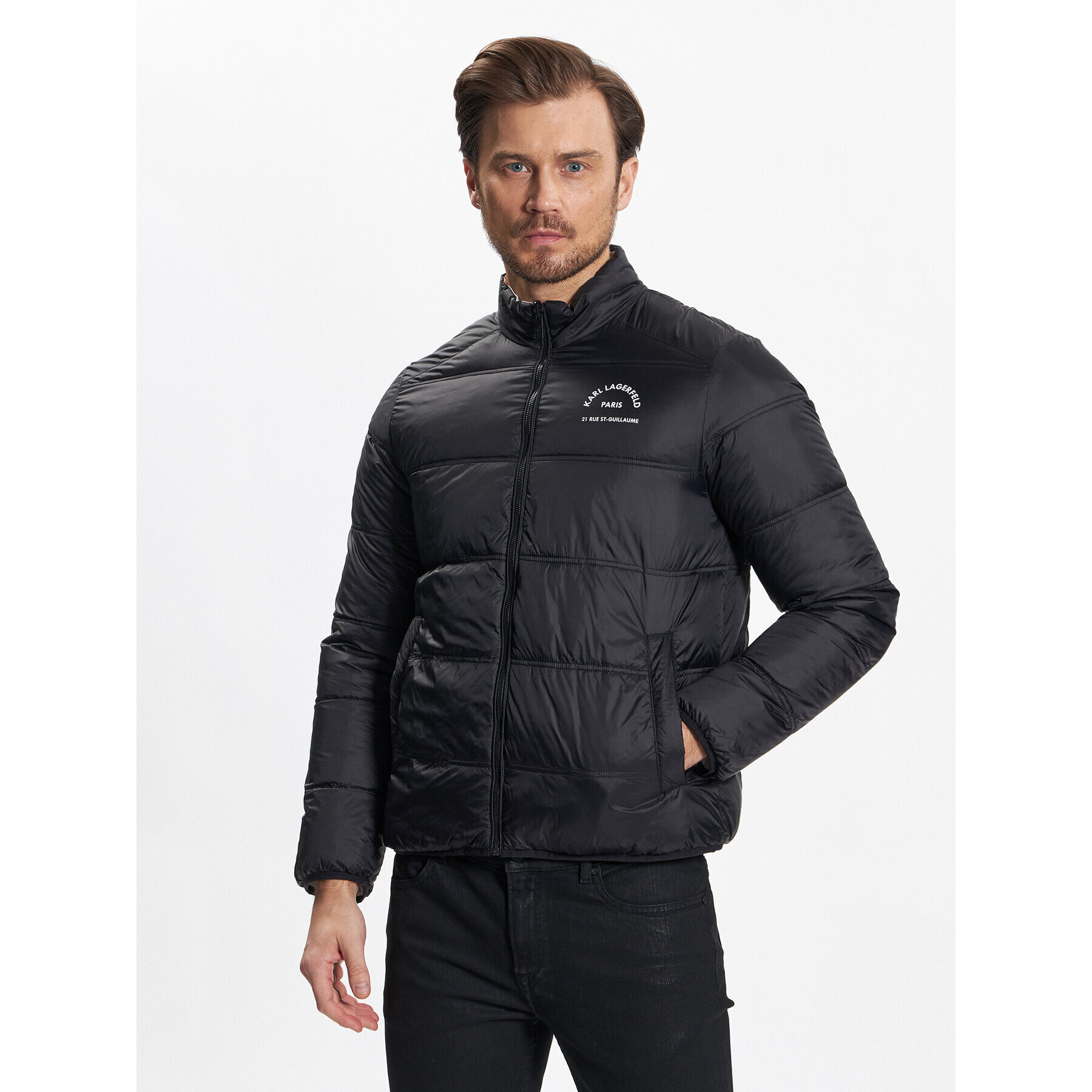 KARL LAGERFELD Пухено яке 505400 531591 Бял Regular Fit - Pepit.bg