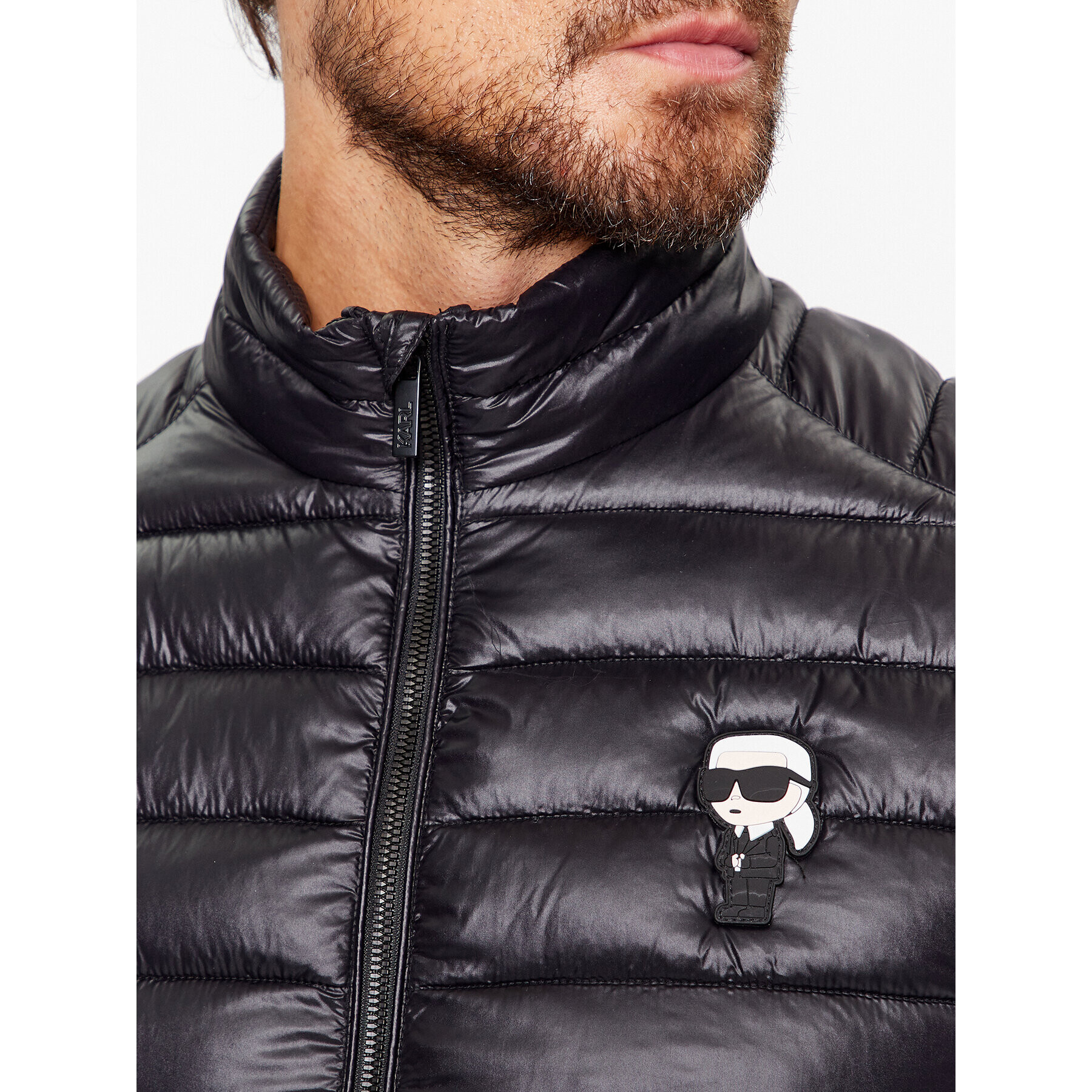 KARL LAGERFELD Пухено яке Blouson 505022 500590 Черен Regular Fit - Pepit.bg