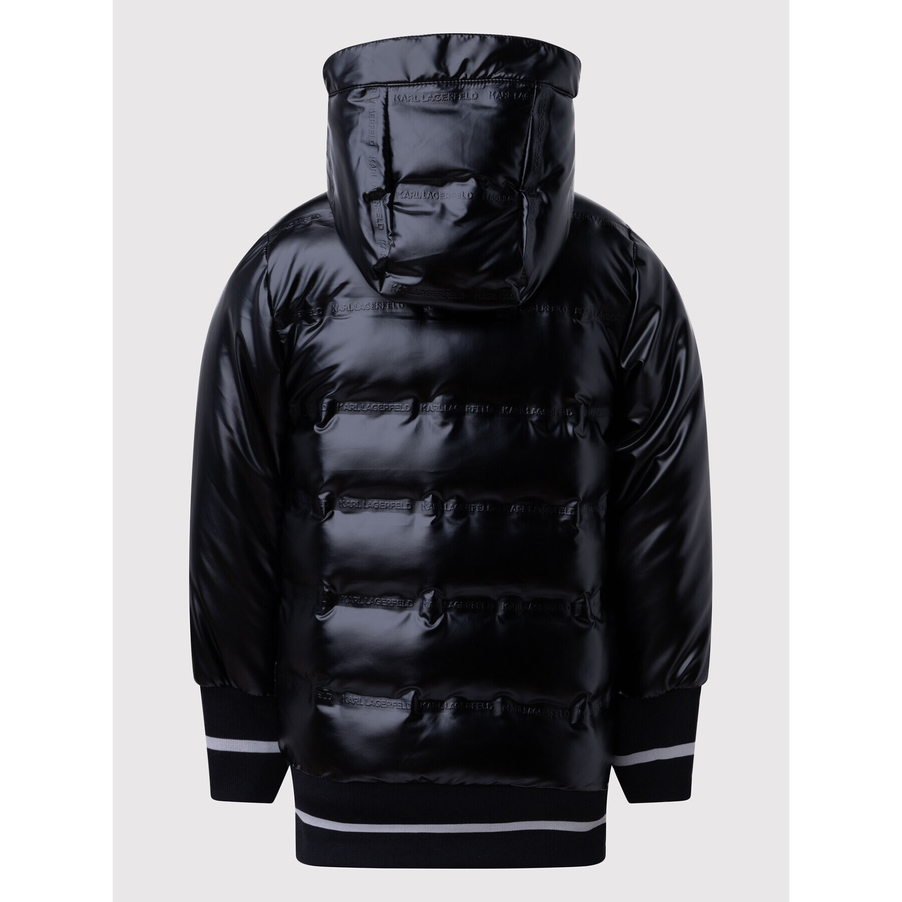 Karl Lagerfeld Kids Пухено яке Z16136 S Черен Regular Fit - Pepit.bg