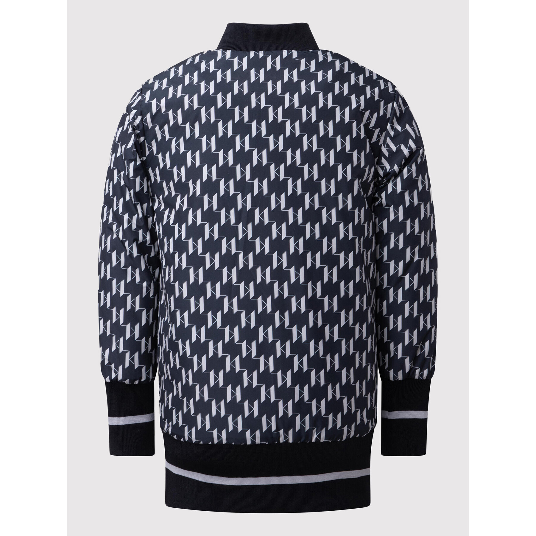 Karl Lagerfeld Kids Пухено яке Z16136 S Черен Regular Fit - Pepit.bg