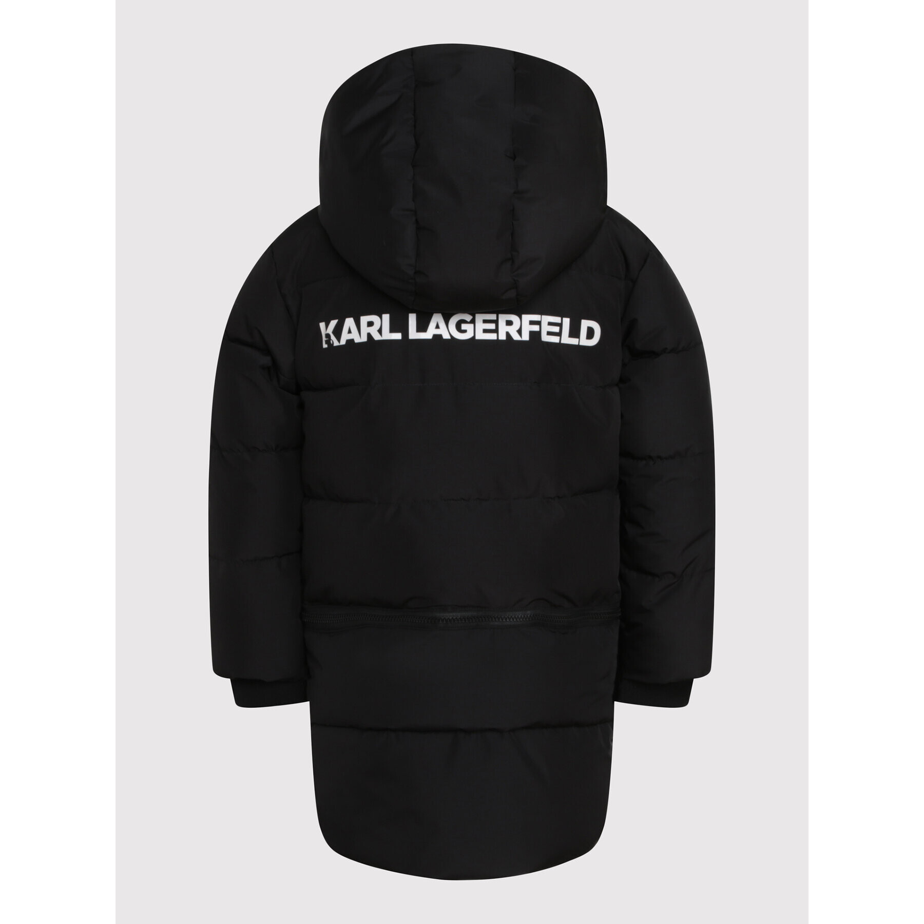 KARL LAGERFELD Пухено яке Z16141 S Черен Regular Fit - Pepit.bg