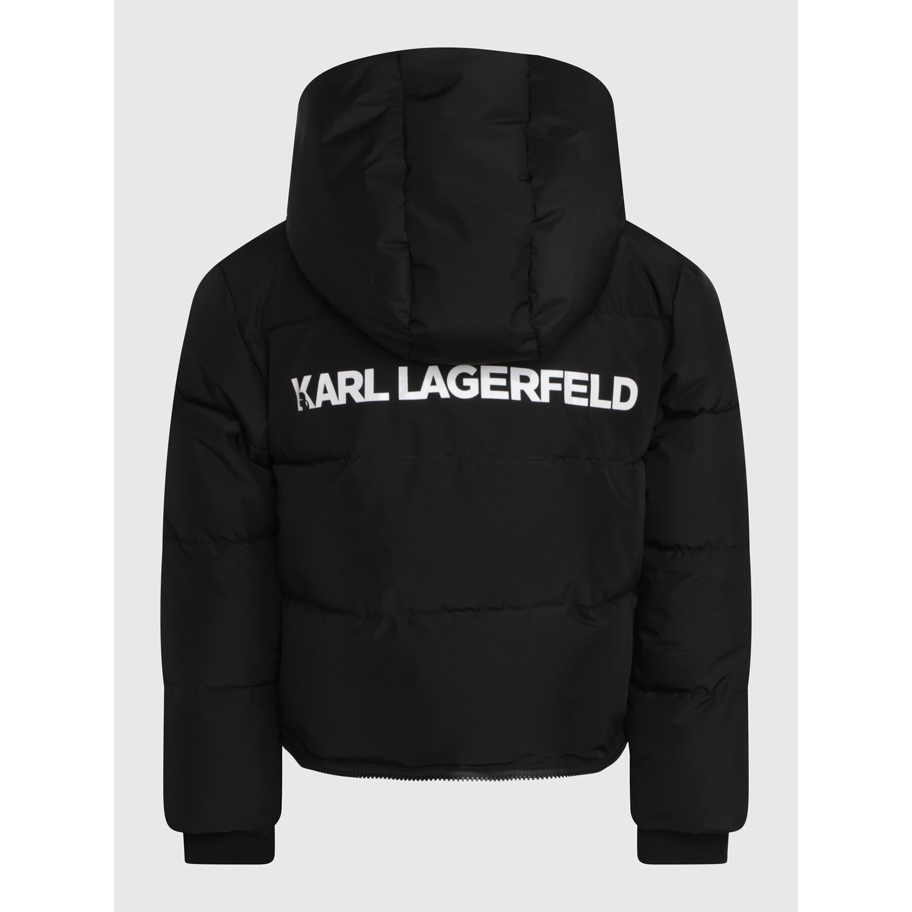 KARL LAGERFELD Пухено яке Z16141 S Черен Regular Fit - Pepit.bg