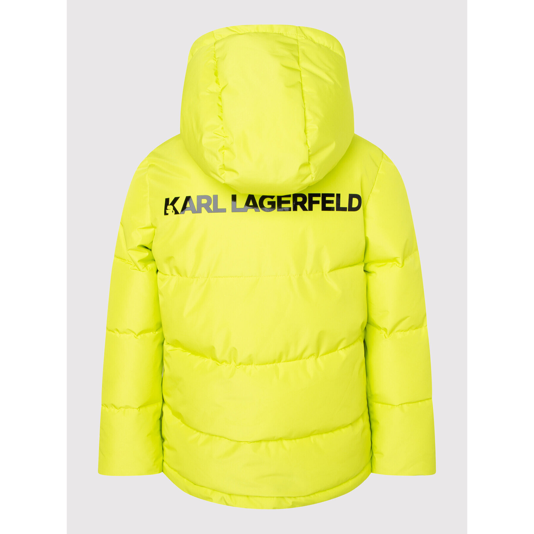 KARL LAGERFELD Пухено яке Z26095 S Зелен Regular Fit - Pepit.bg