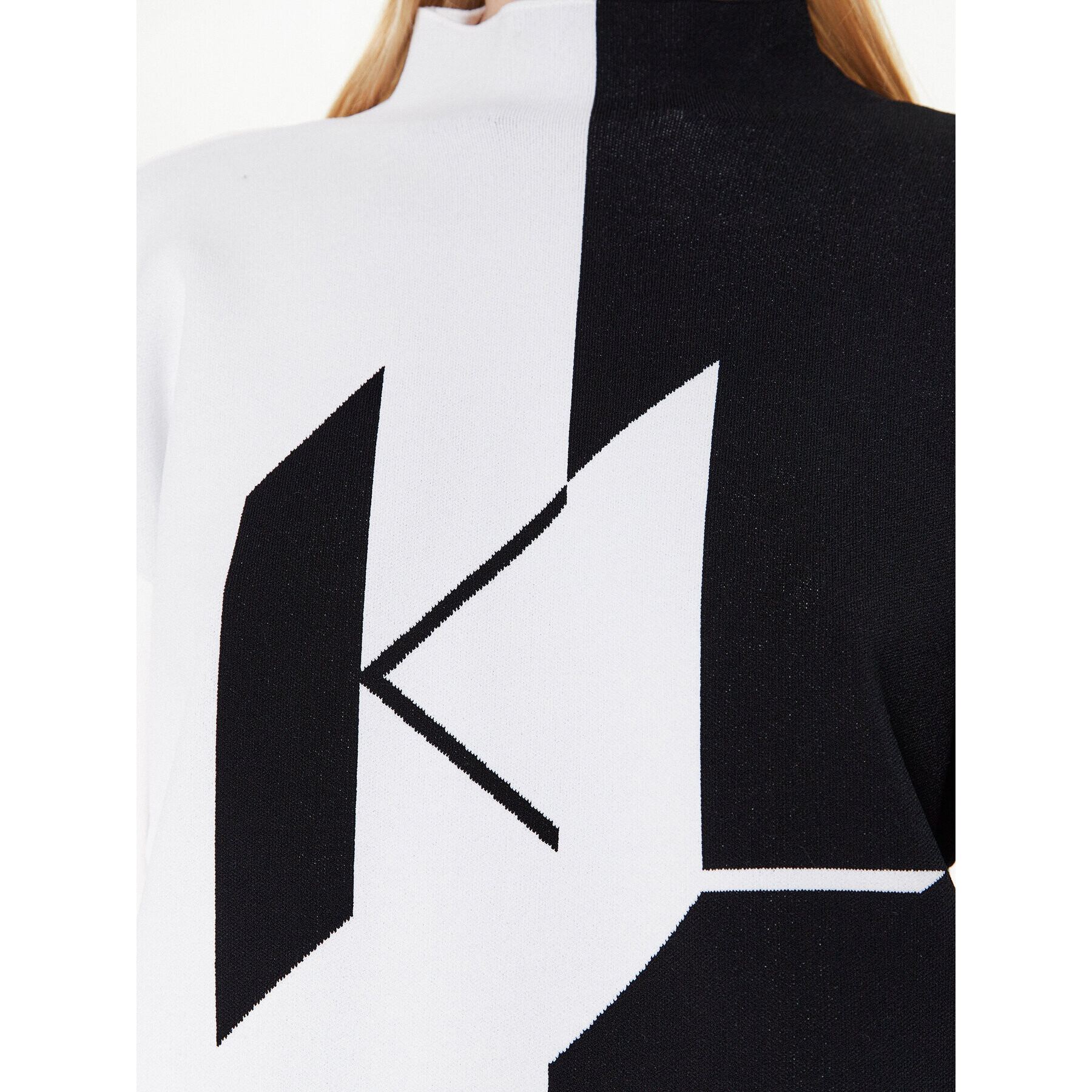 KARL LAGERFELD Пуловер 225W2005 Черен Regular Fit - Pepit.bg