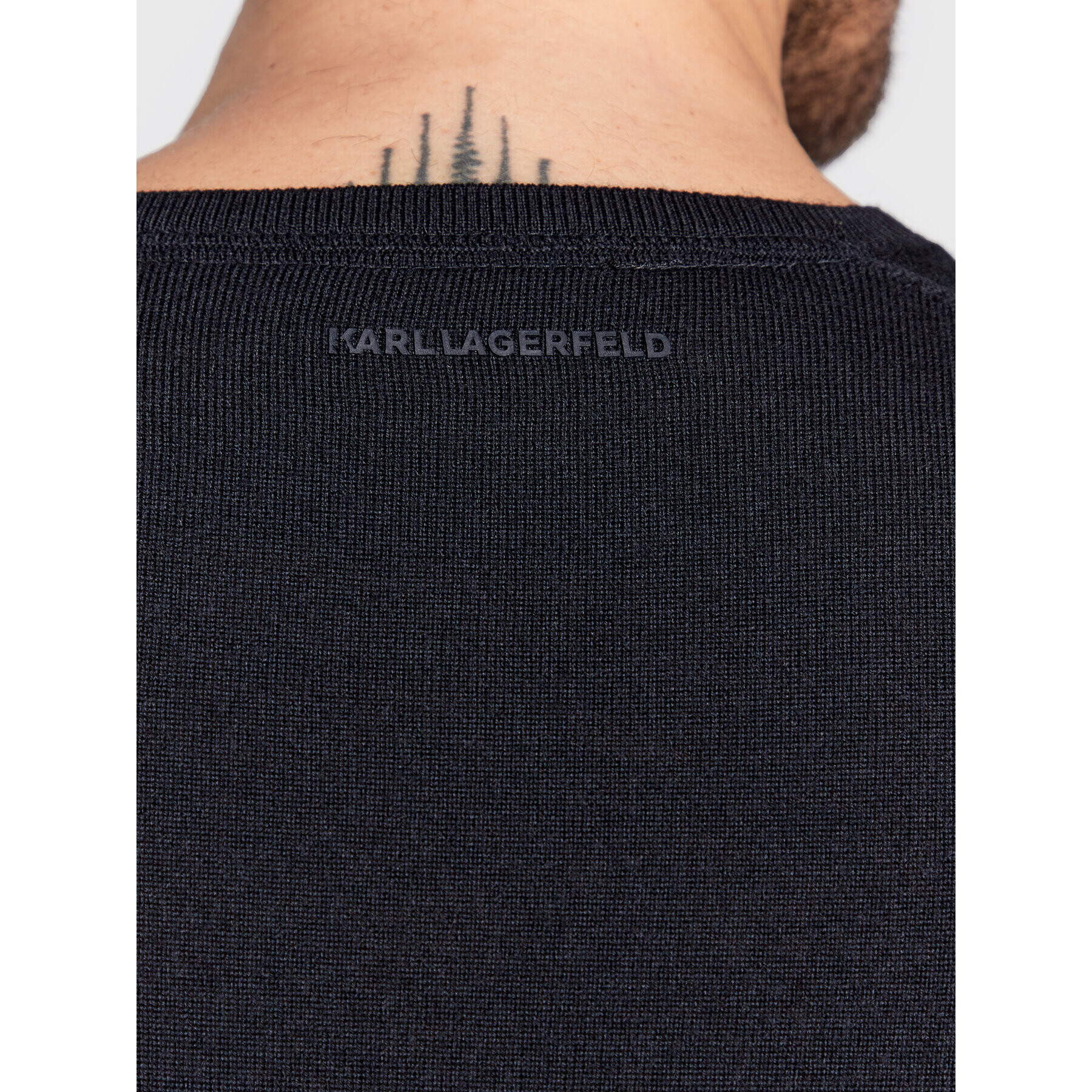 KARL LAGERFELD Пуловер 655000 524399 Тъмносин Regular Fit - Pepit.bg
