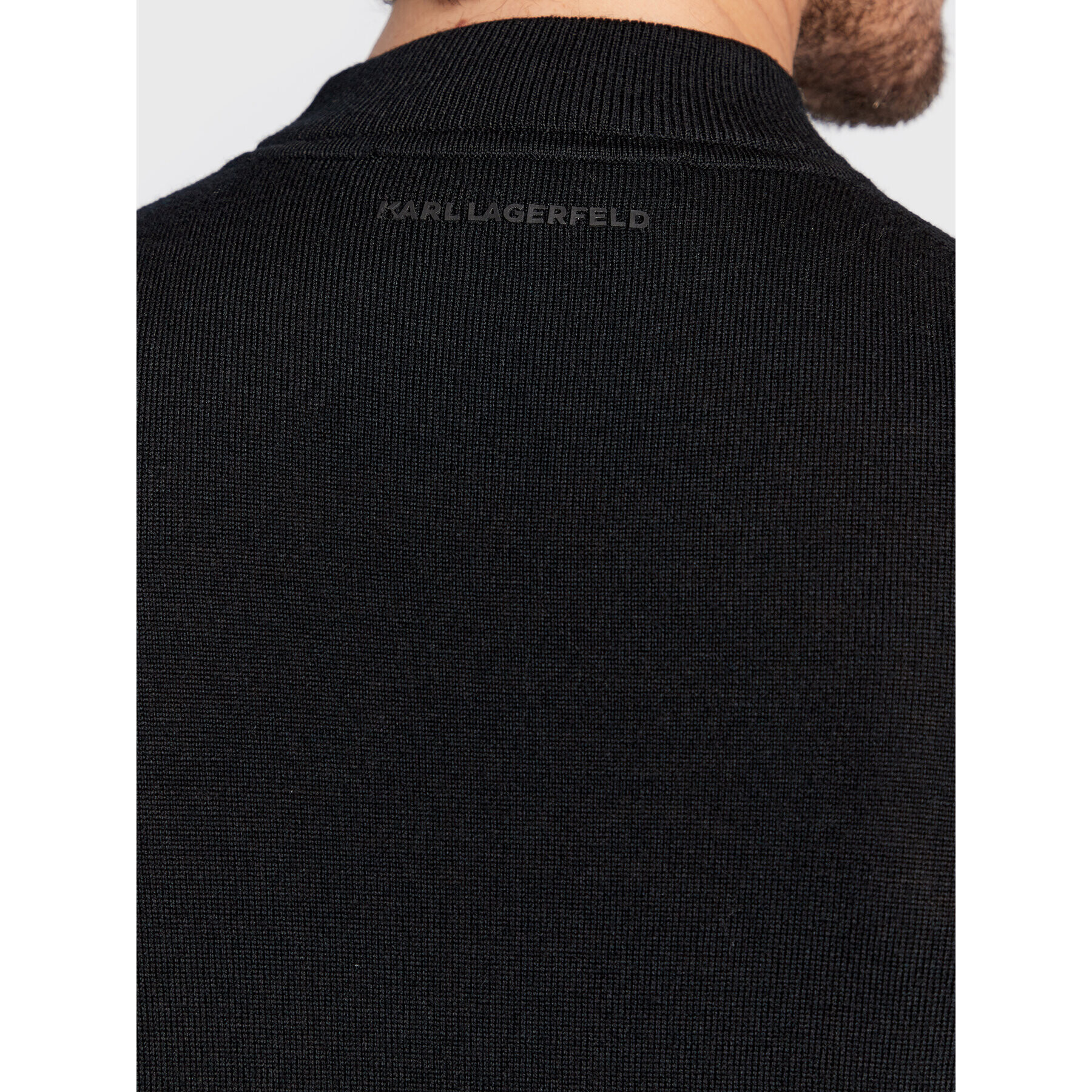 KARL LAGERFELD Пуловер 655002 524399 Черен Regular Fit - Pepit.bg