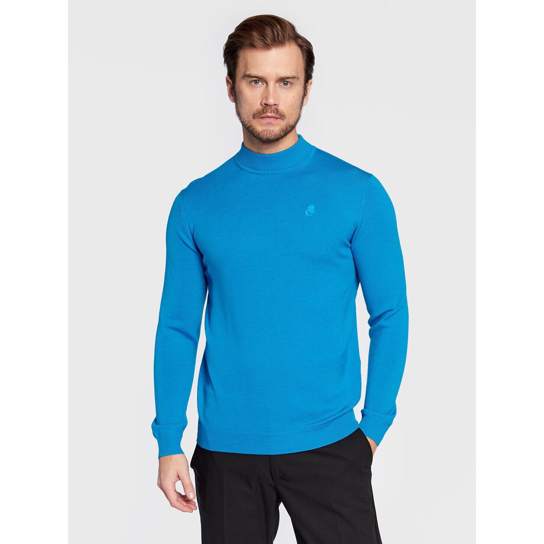 KARL LAGERFELD Пуловер 655002 524399 Син Regular Fit - Pepit.bg