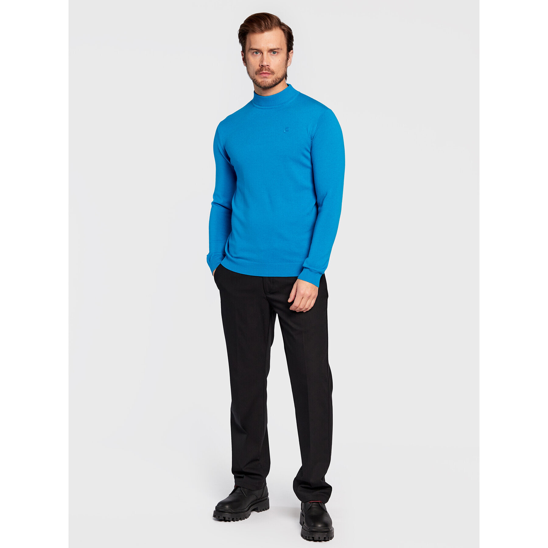 KARL LAGERFELD Пуловер 655002 524399 Син Regular Fit - Pepit.bg