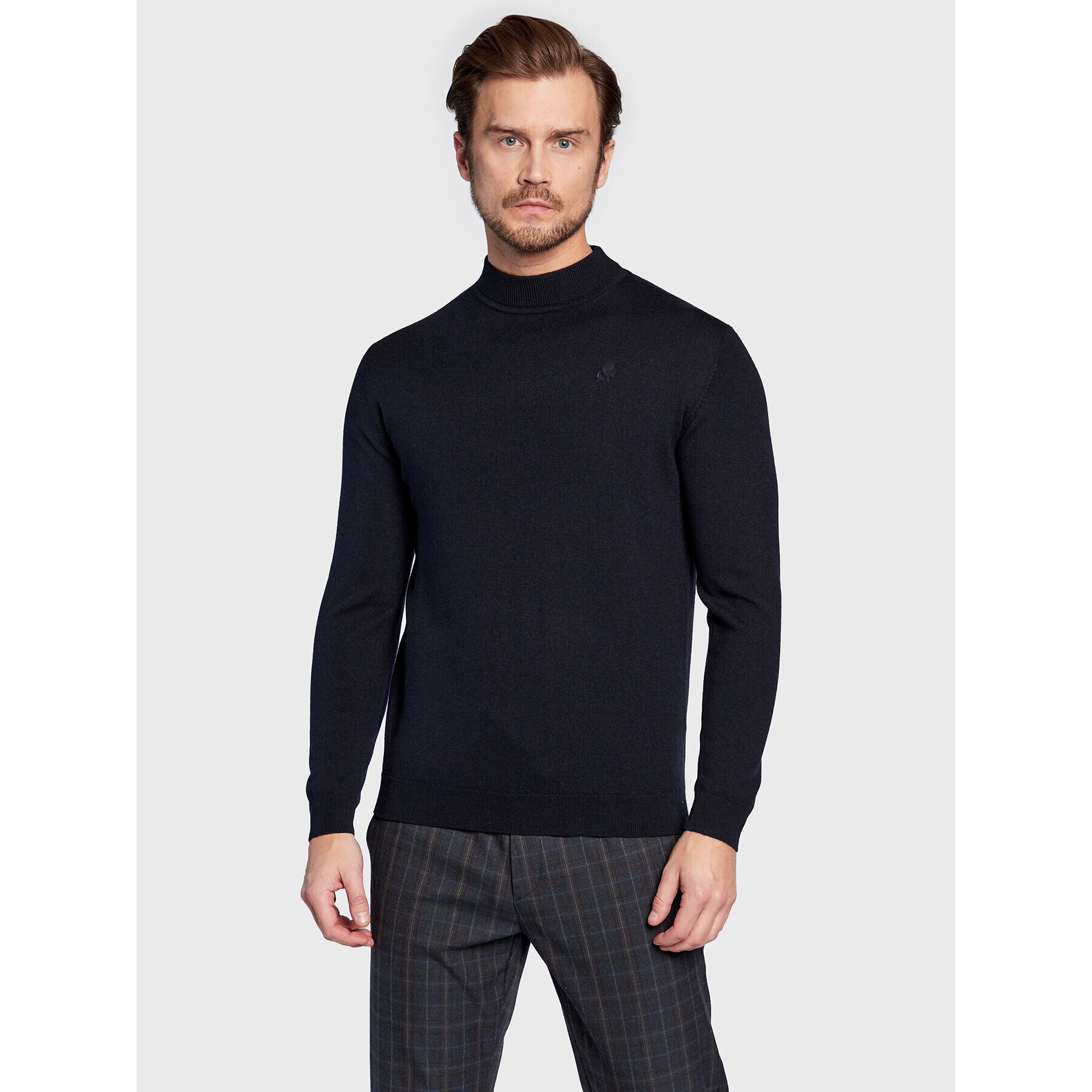 KARL LAGERFELD Пуловер 655002 524399 Тъмносин Regular Fit - Pepit.bg