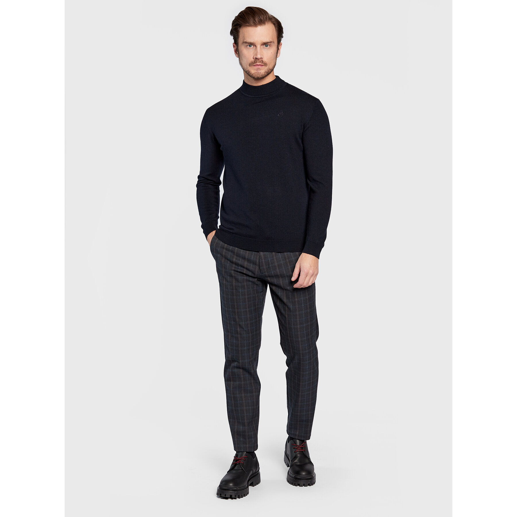 KARL LAGERFELD Пуловер 655002 524399 Тъмносин Regular Fit - Pepit.bg