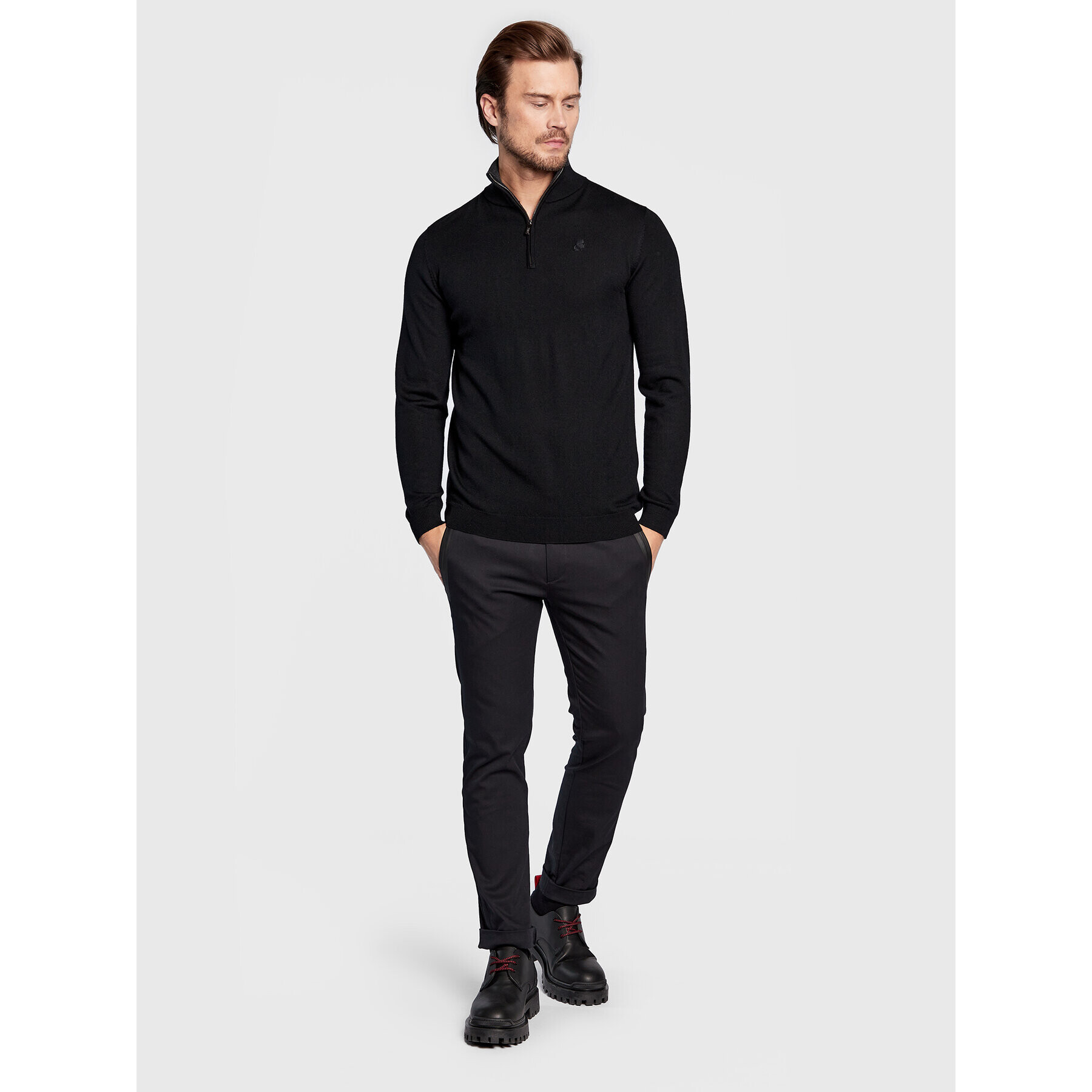 KARL LAGERFELD Пуловер 655008 524399 Черен Regular Fit - Pepit.bg
