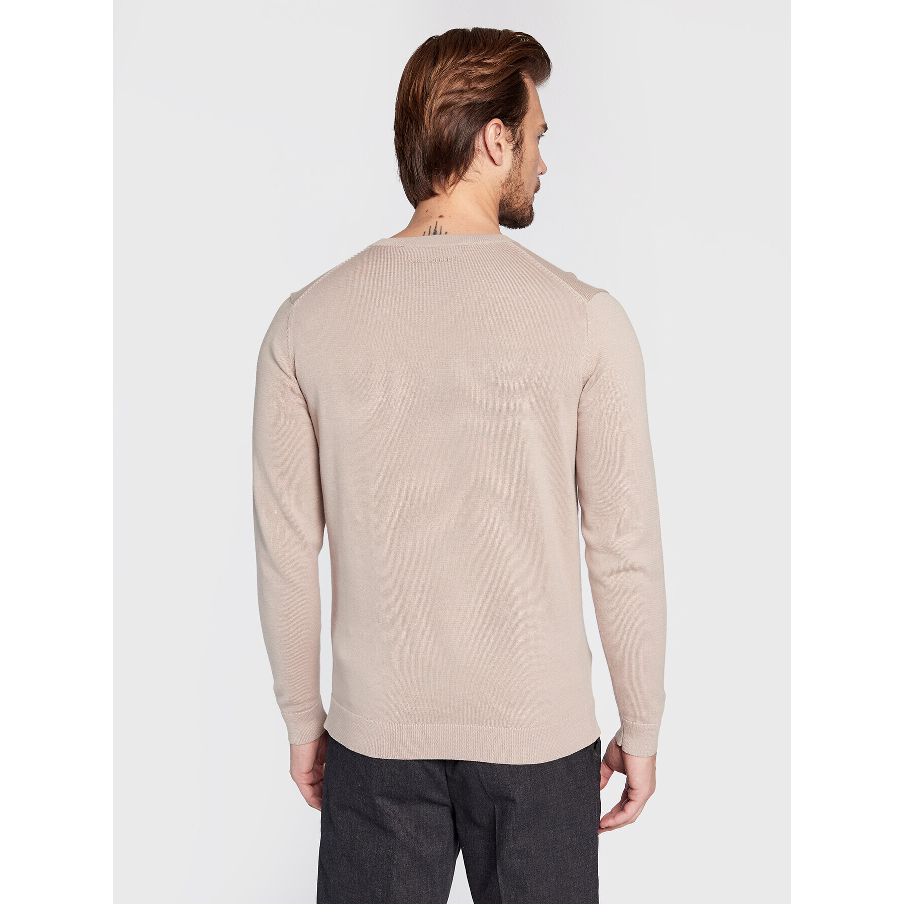 KARL LAGERFELD Пуловер 655029 524301 Бежов Regular Fit - Pepit.bg