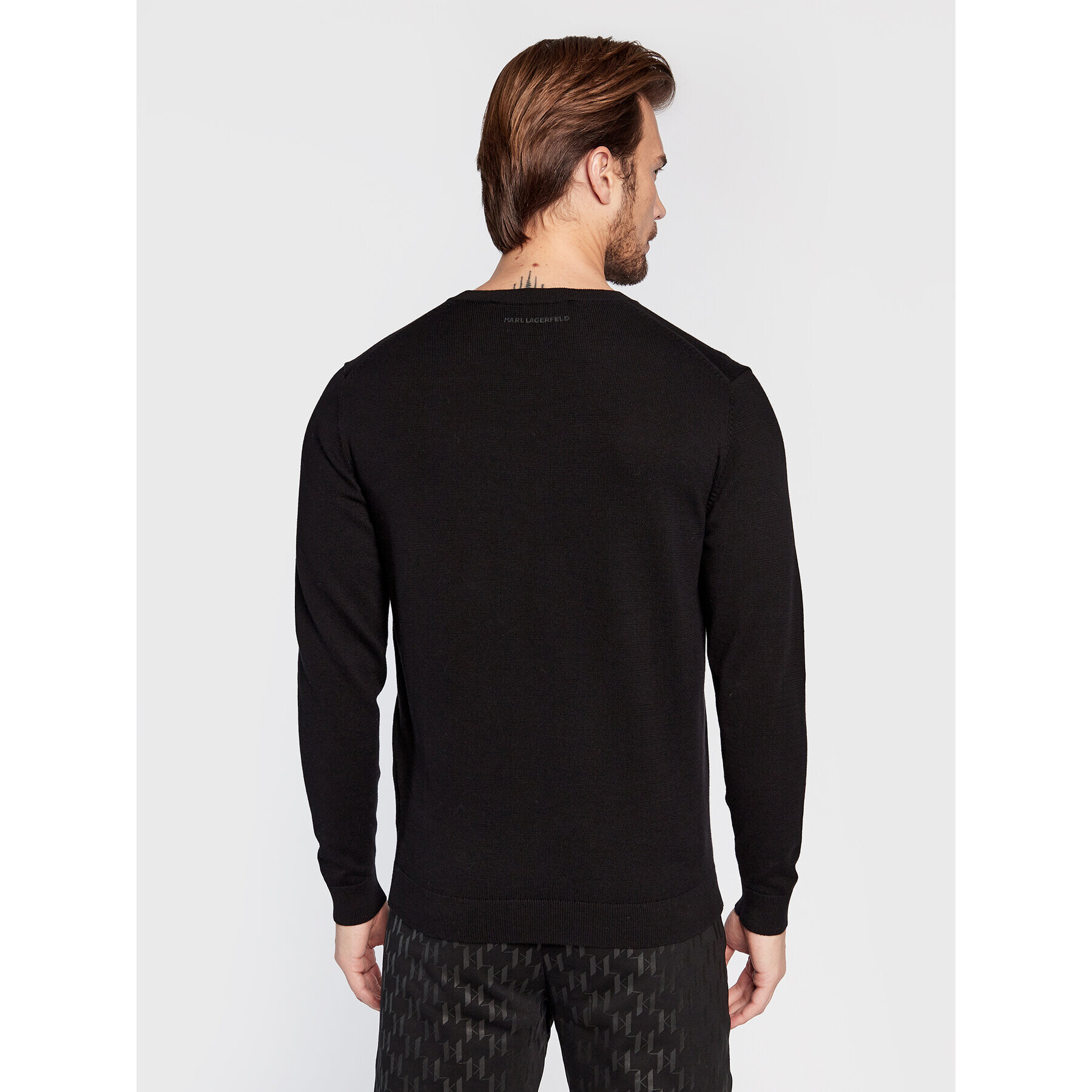KARL LAGERFELD Пуловер 655029 524301 Черен Regular Fit - Pepit.bg