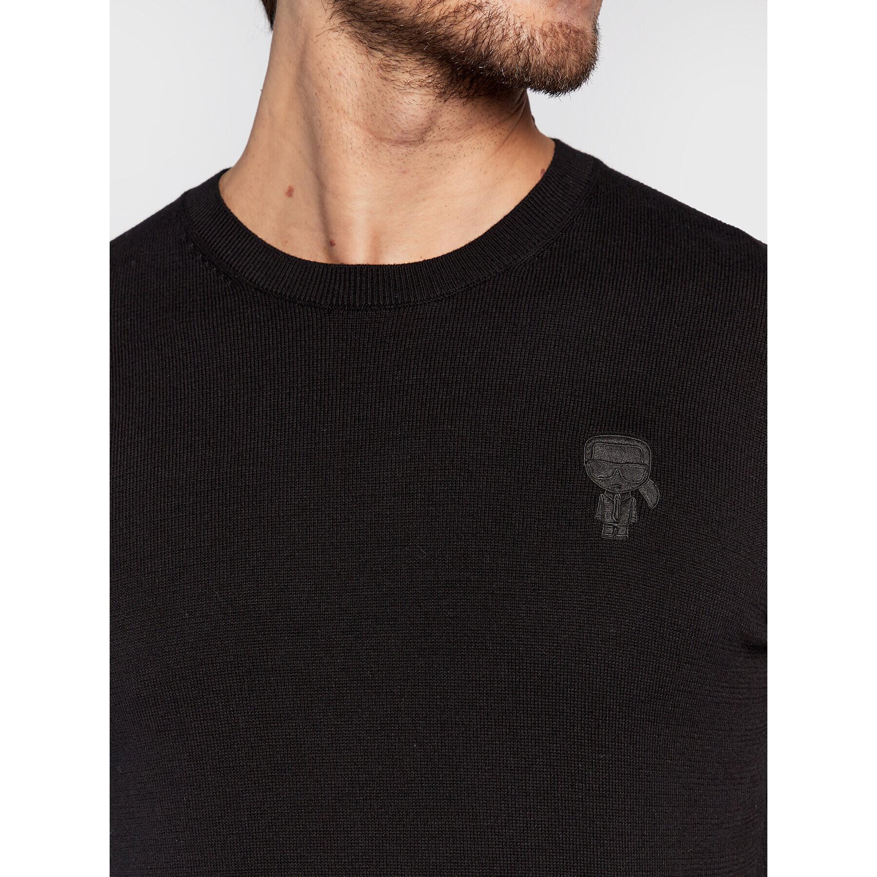 KARL LAGERFELD Пуловер 655029 524301 Черен Regular Fit - Pepit.bg