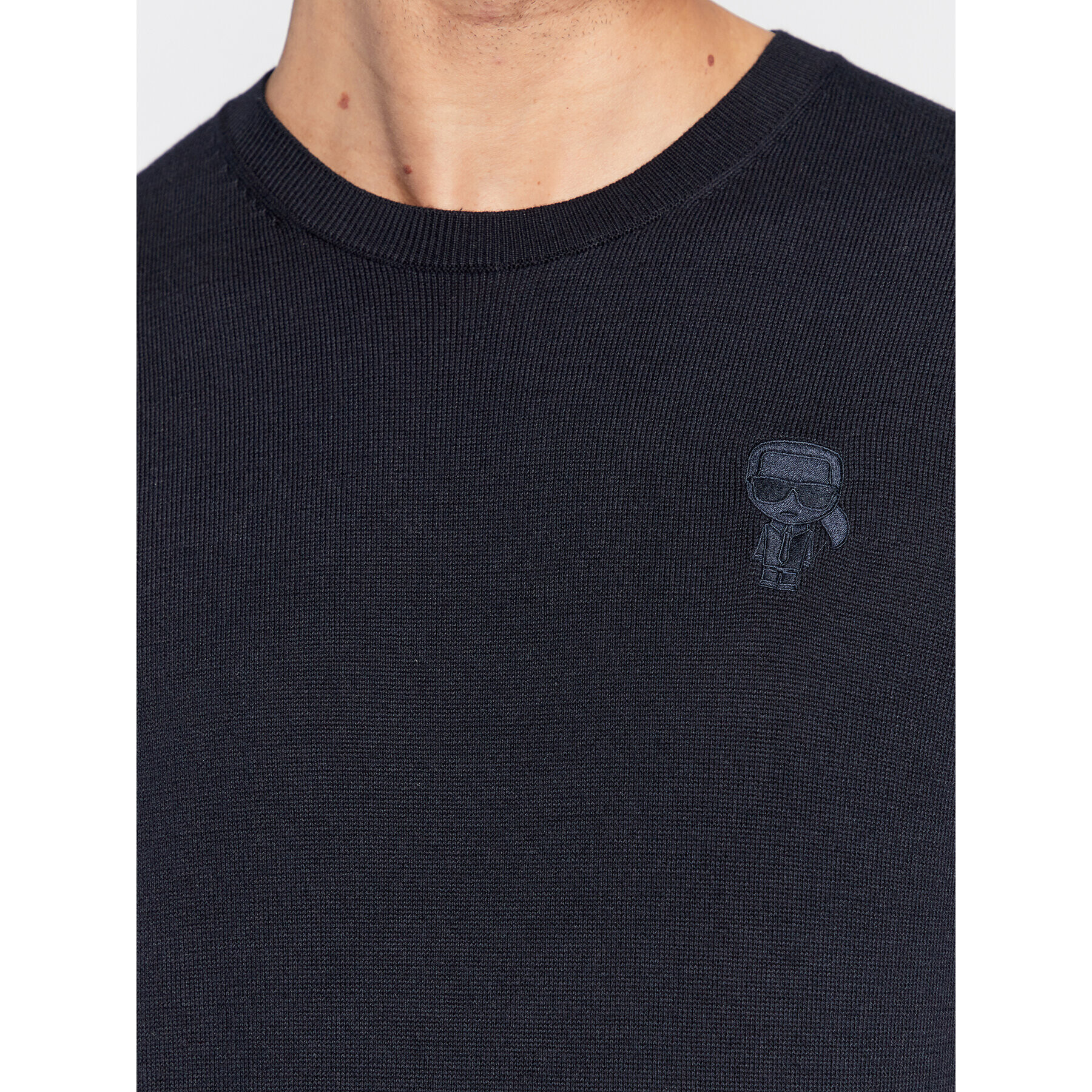 KARL LAGERFELD Пуловер 655029 524301 Тъмносин Regular Fit - Pepit.bg