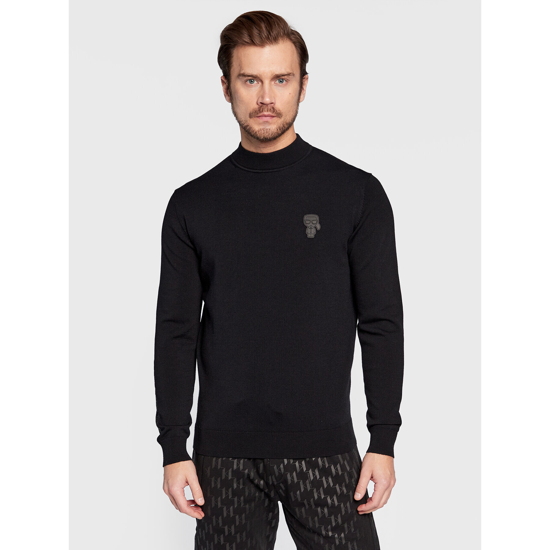 KARL LAGERFELD Пуловер 655031 524304 Черен Slim Fit - Pepit.bg
