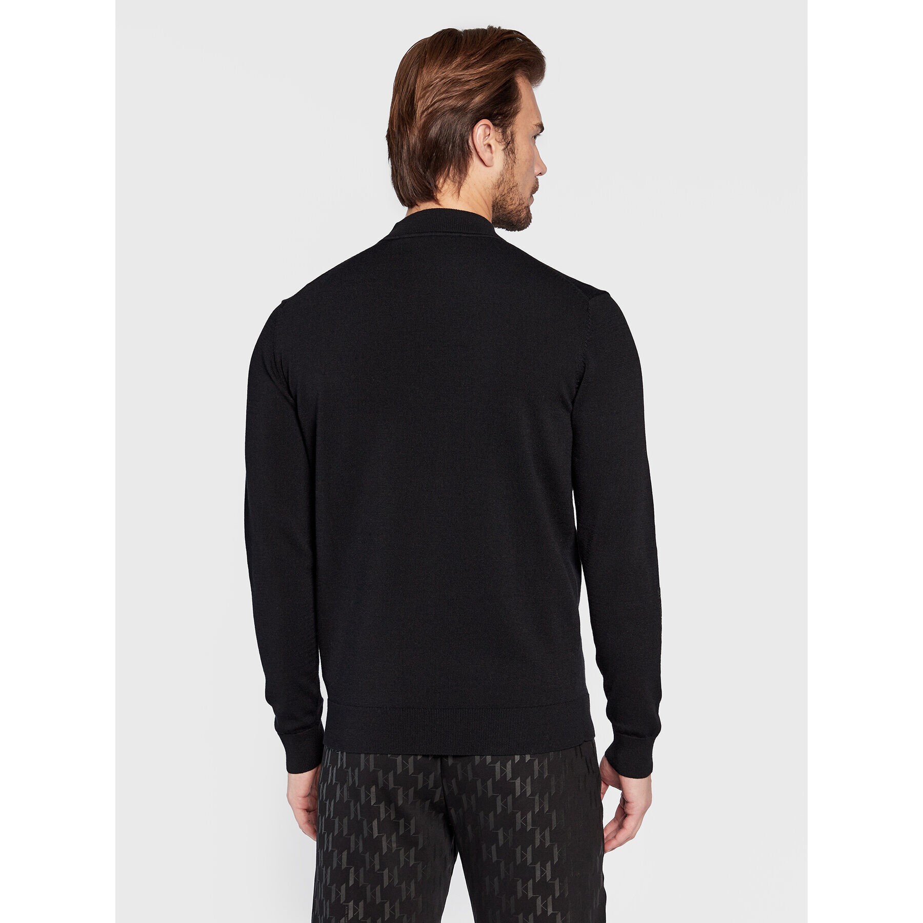 KARL LAGERFELD Пуловер 655031 524304 Черен Slim Fit - Pepit.bg