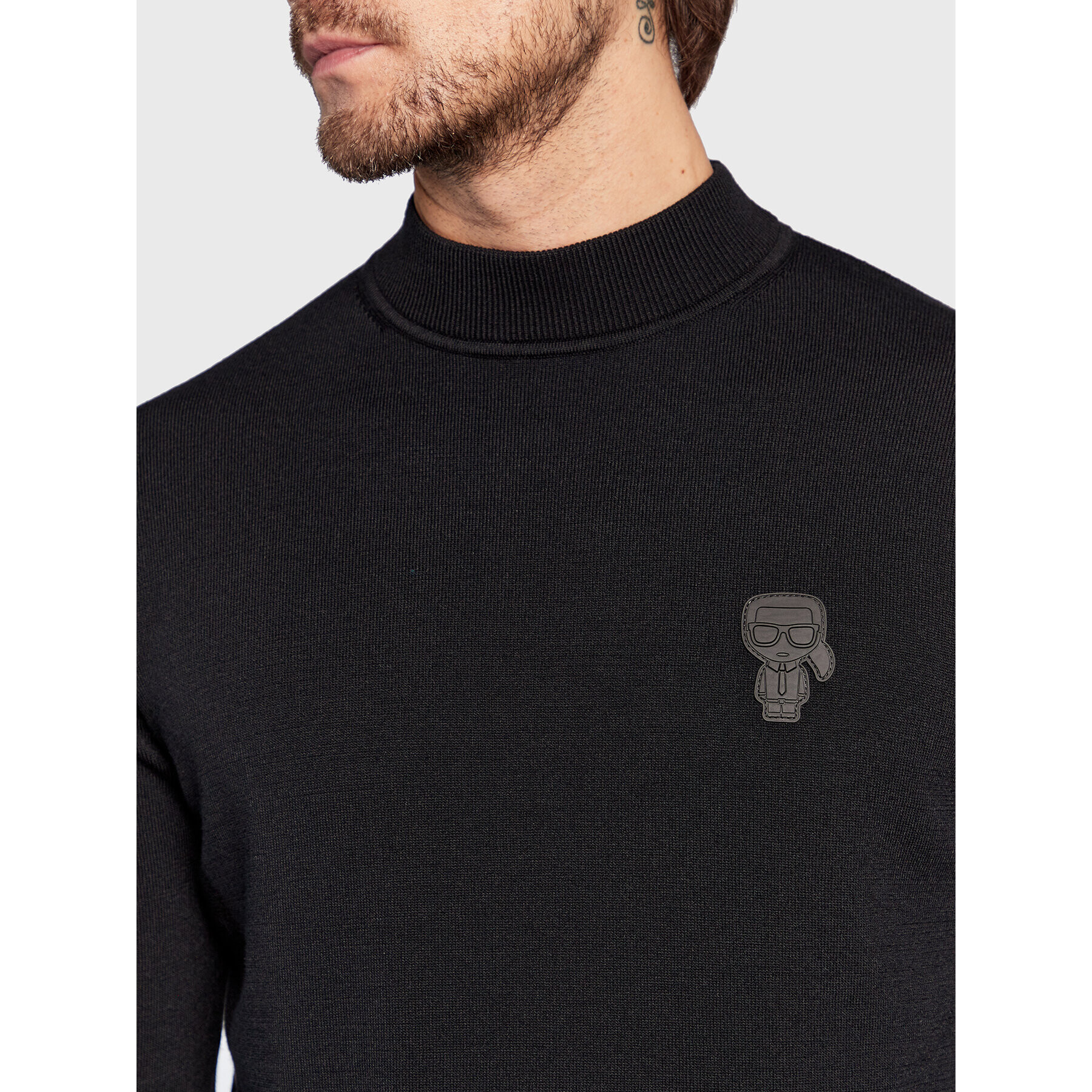 KARL LAGERFELD Пуловер 655031 524304 Черен Slim Fit - Pepit.bg