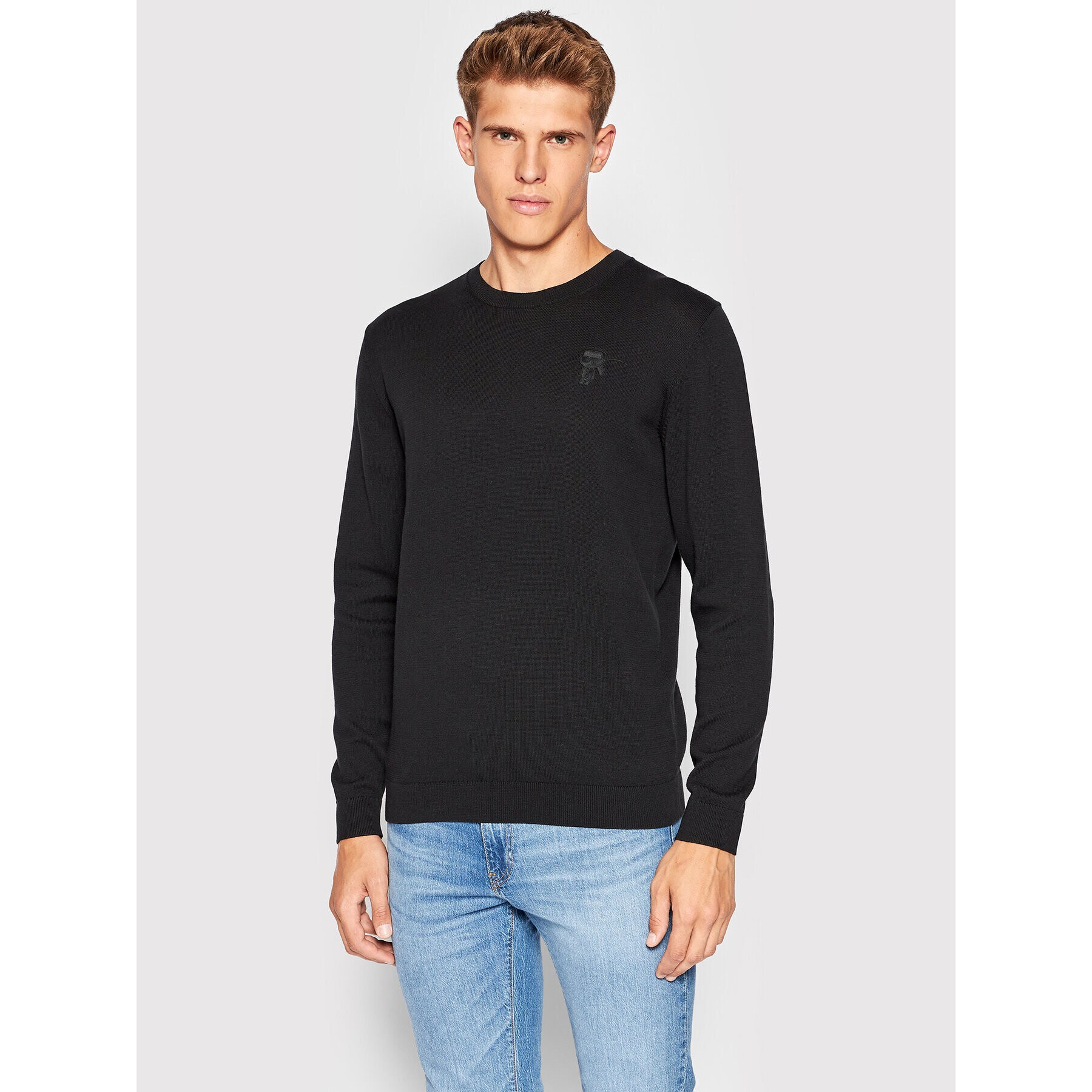 KARL LAGERFELD Пуловер 655085 523301 Черен Regular Fit - Pepit.bg