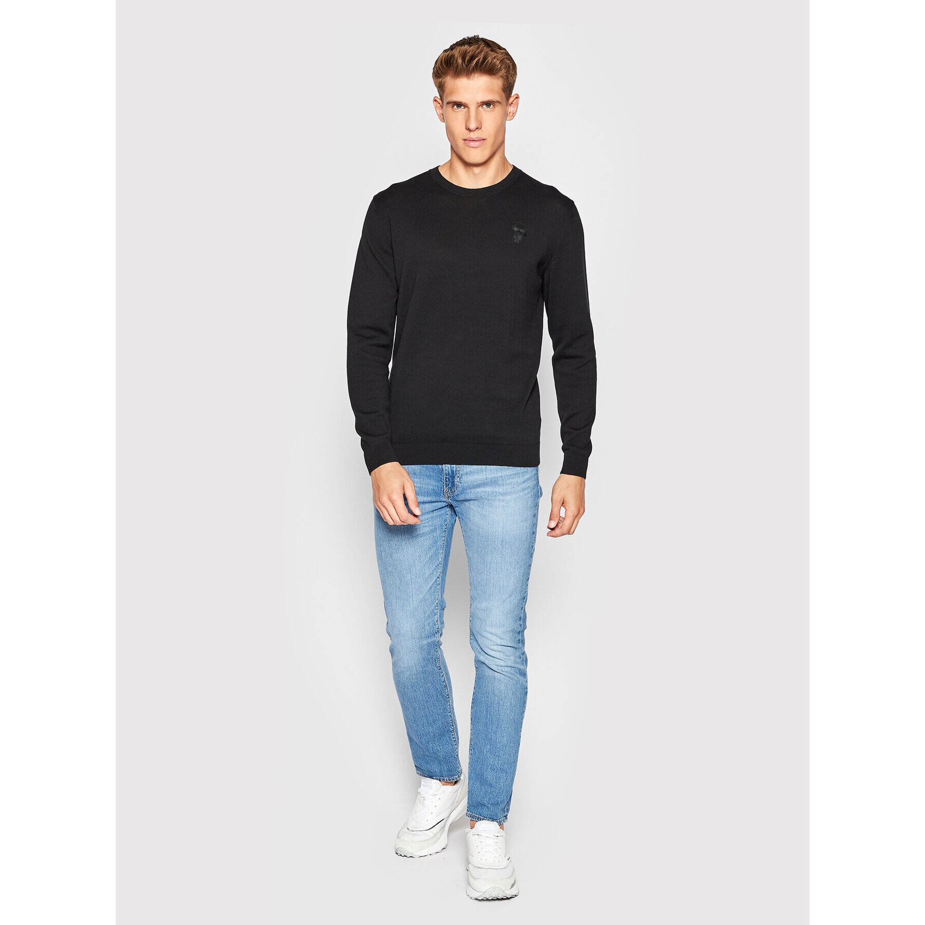 KARL LAGERFELD Пуловер 655085 523301 Черен Regular Fit - Pepit.bg
