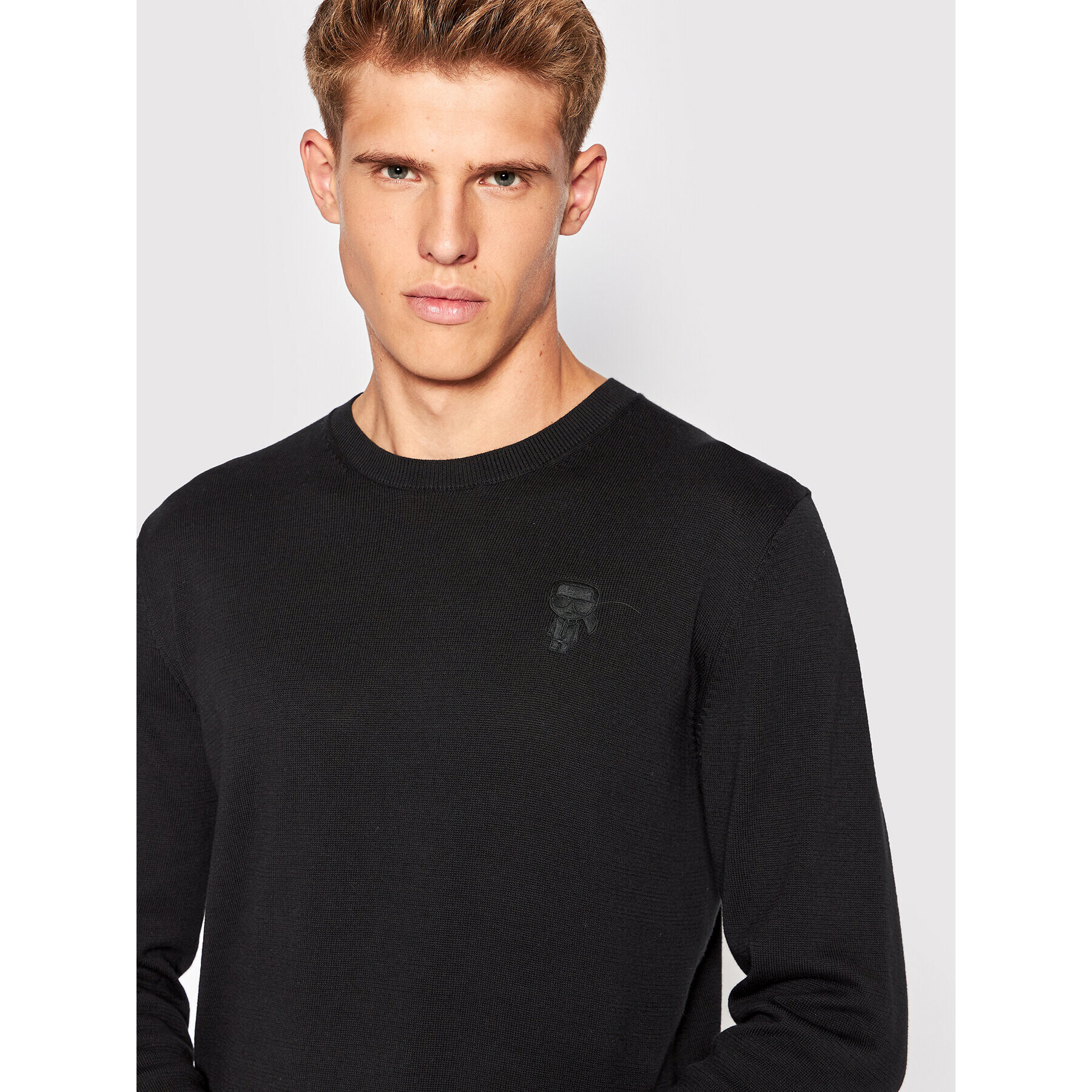 KARL LAGERFELD Пуловер 655085 523301 Черен Regular Fit - Pepit.bg