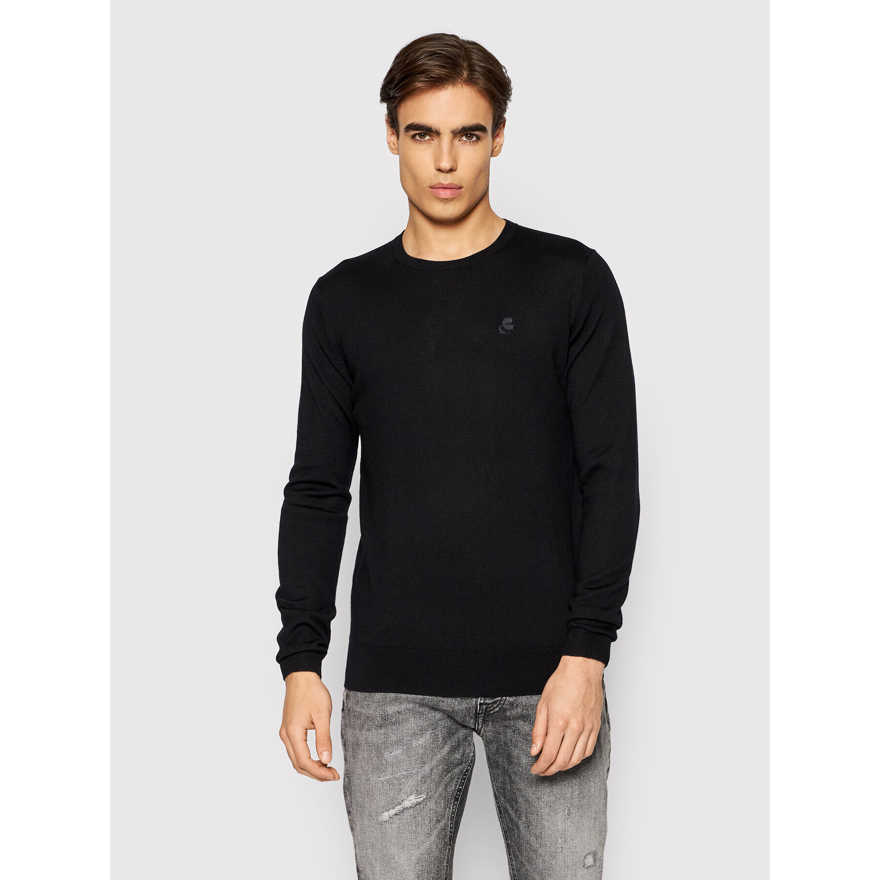 KARL LAGERFELD Пуловер Knit 655000 512399 Черен Regular Fit - Pepit.bg