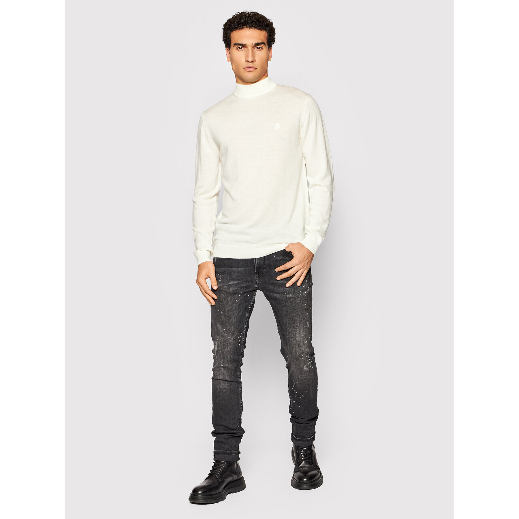 KARL LAGERFELD Пуловер Knit 655002 512399 Бежов Slim Fit - Pepit.bg