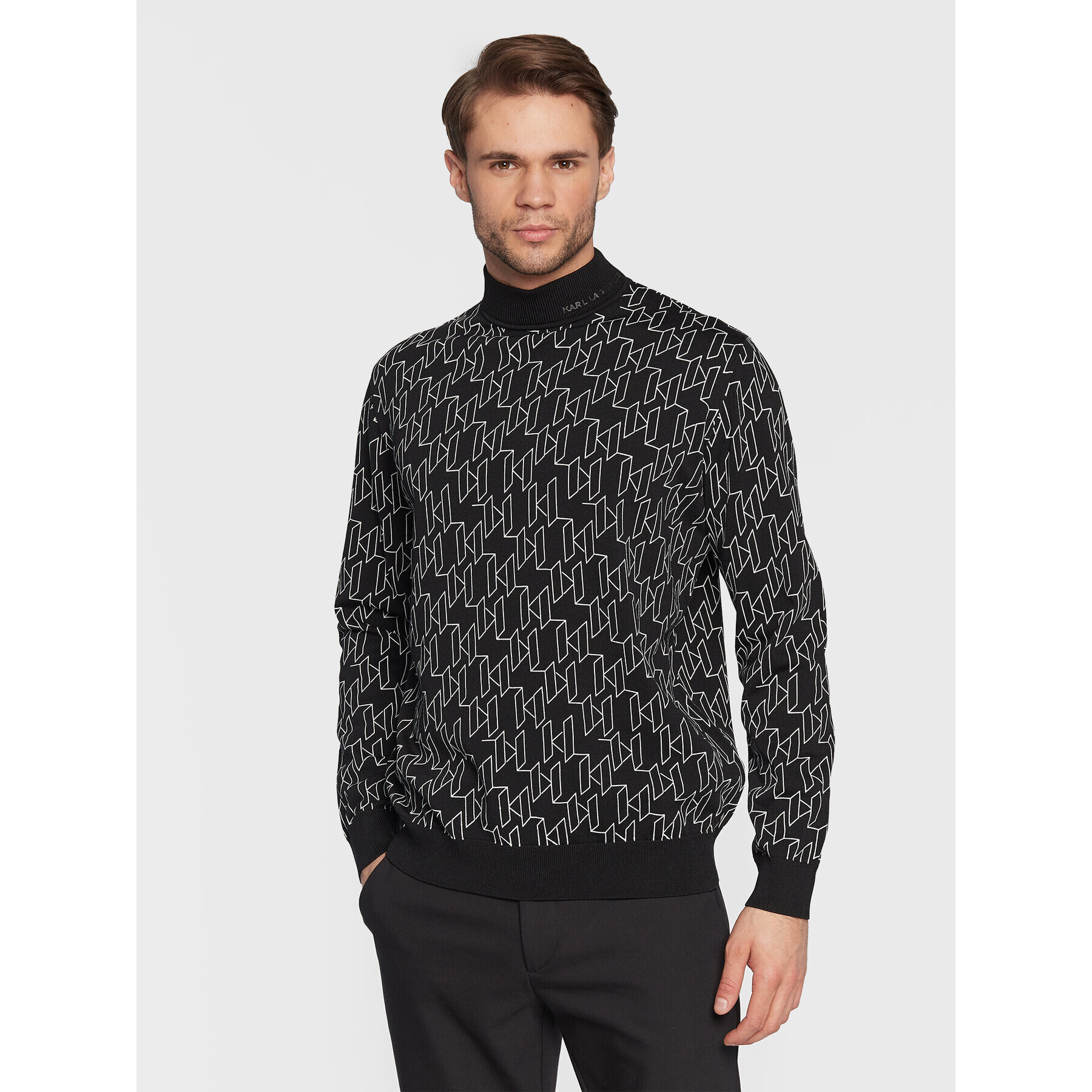 KARL LAGERFELD Пуловер Knit 655011 524304 Черен Regular Fit - Pepit.bg