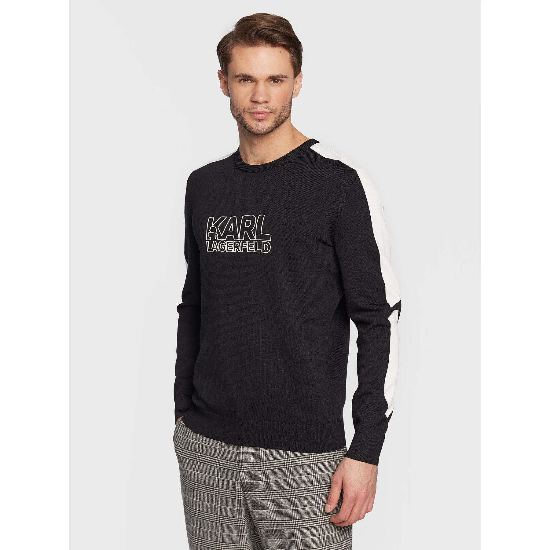 KARL LAGERFELD Пуловер Knit 655036 524313 Черен Regular Fit - Pepit.bg