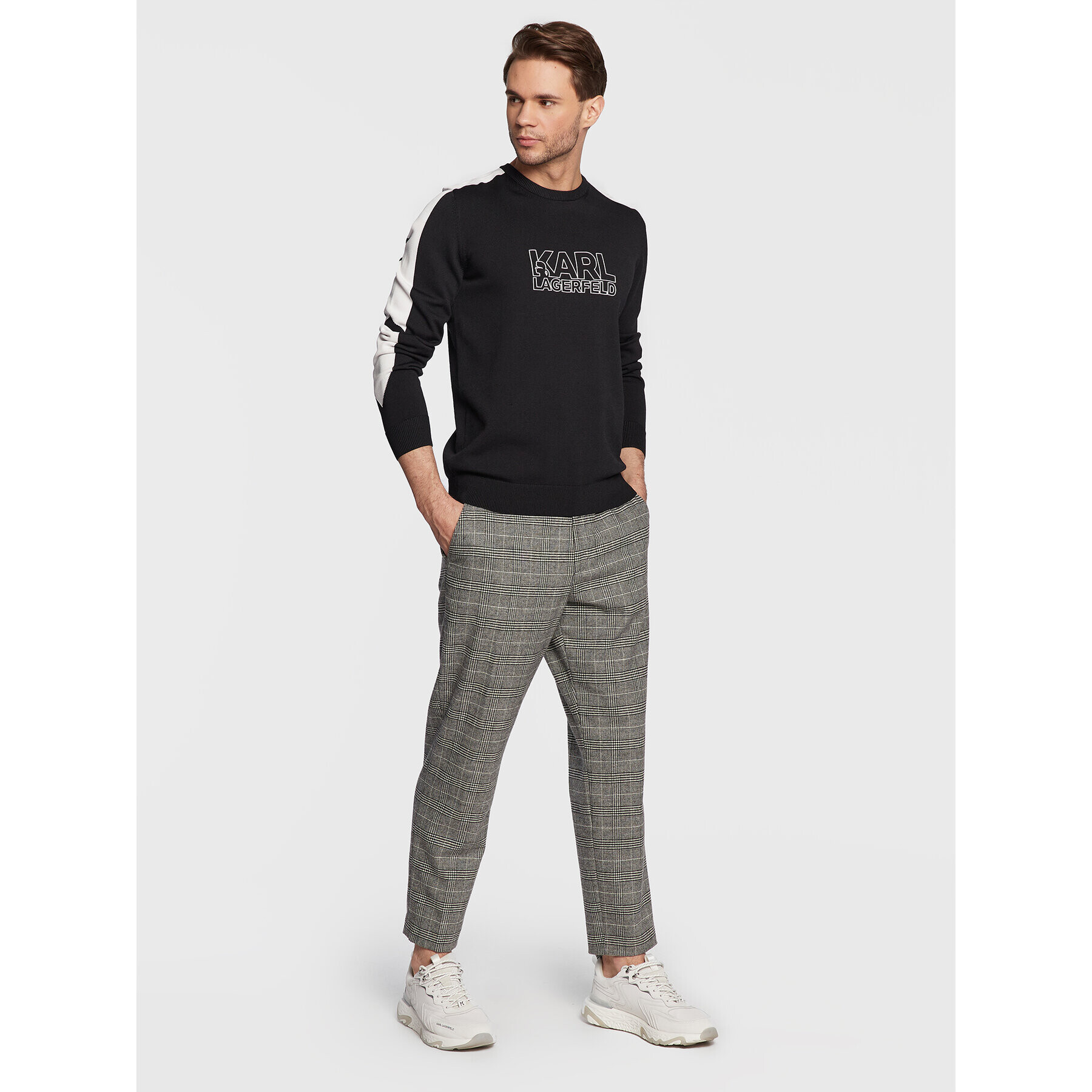 KARL LAGERFELD Пуловер Knit 655036 524313 Черен Regular Fit - Pepit.bg
