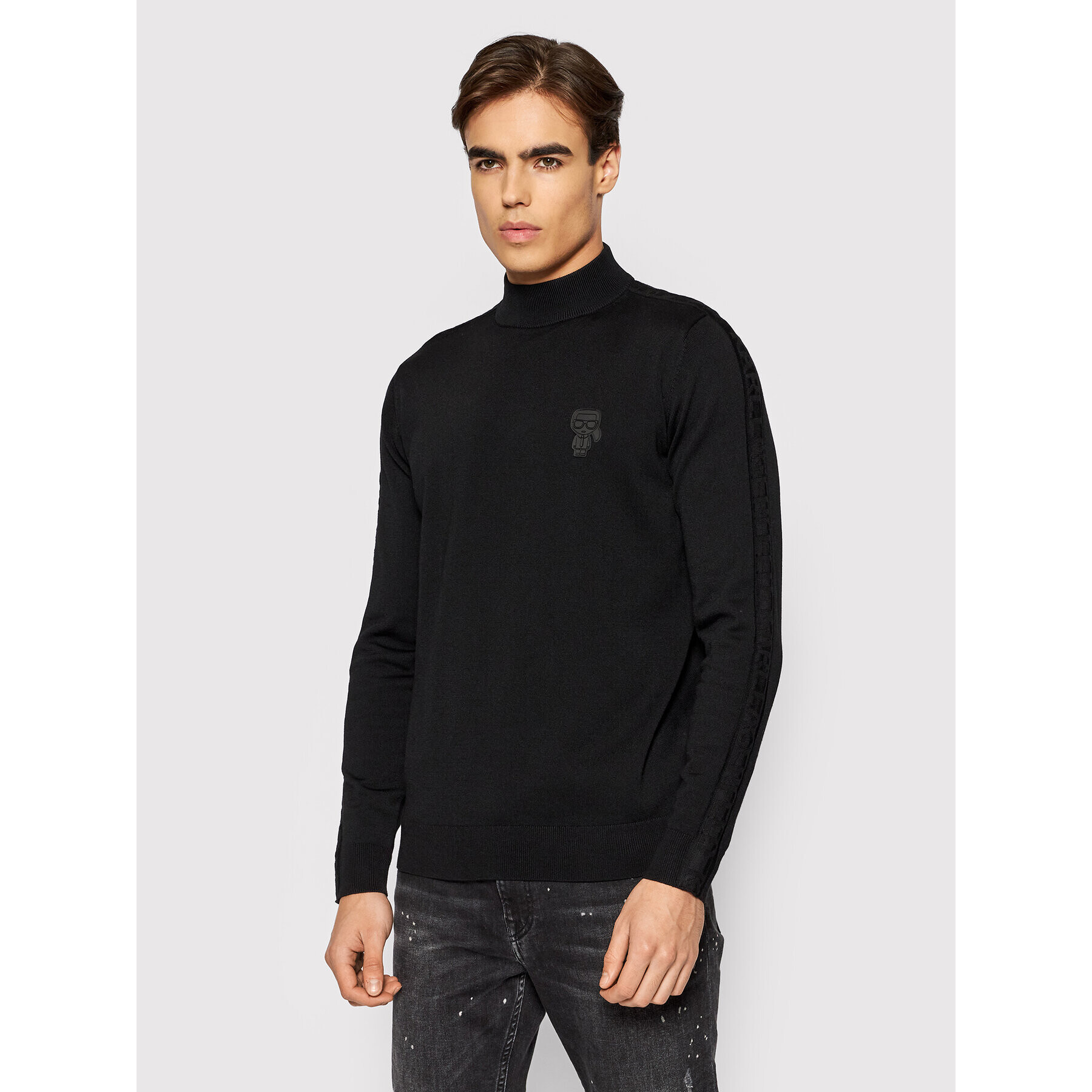 KARL LAGERFELD Пуловер Knit 655038 512304 Черен Regular Fit - Pepit.bg