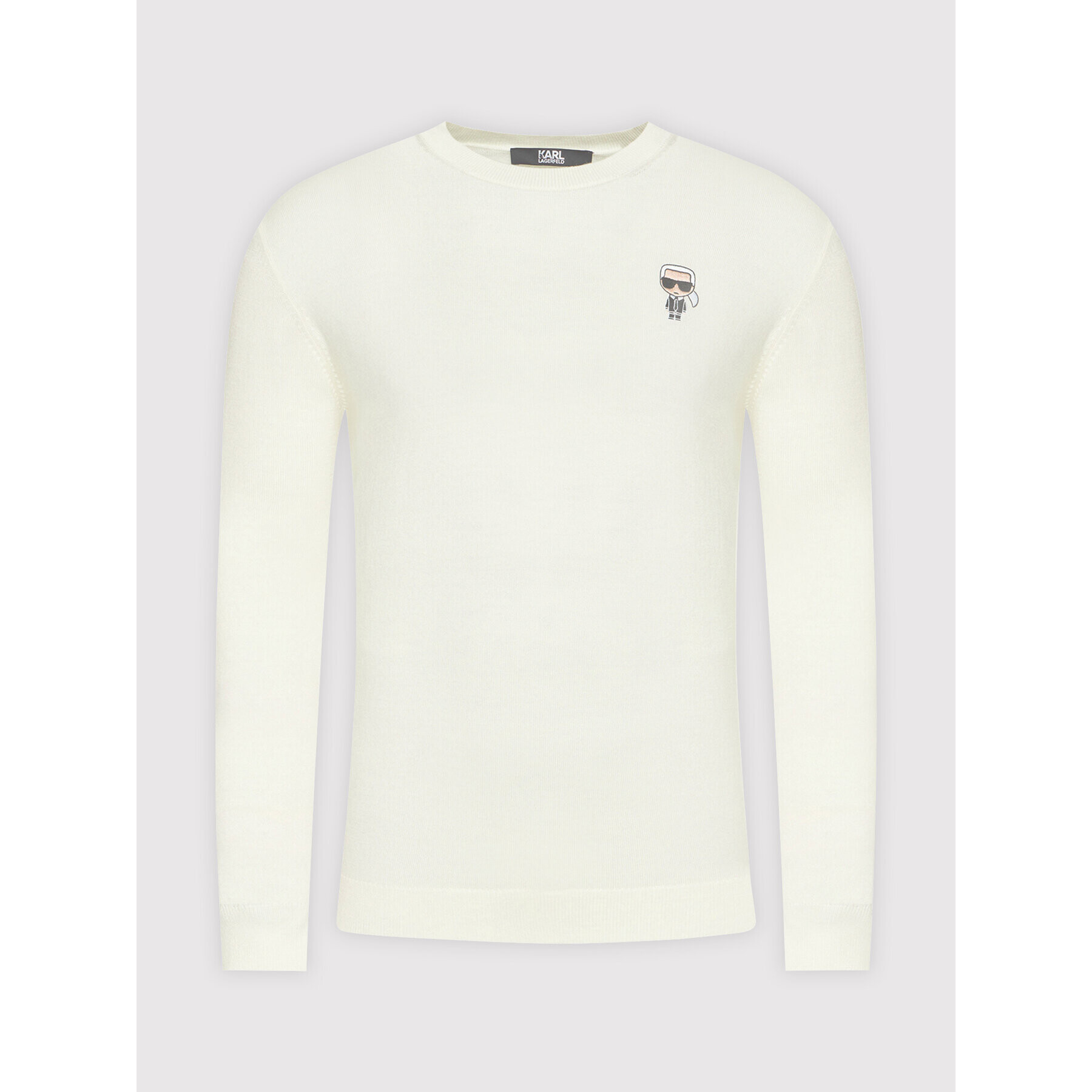 KARL LAGERFELD Пуловер Knit Crewneck 655013 512399 Бежов Regular Fit - Pepit.bg