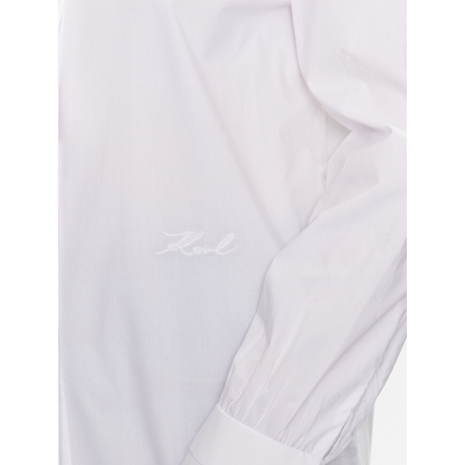 KARL LAGERFELD Риза 225W1606 Бял Regular Fit - Pepit.bg