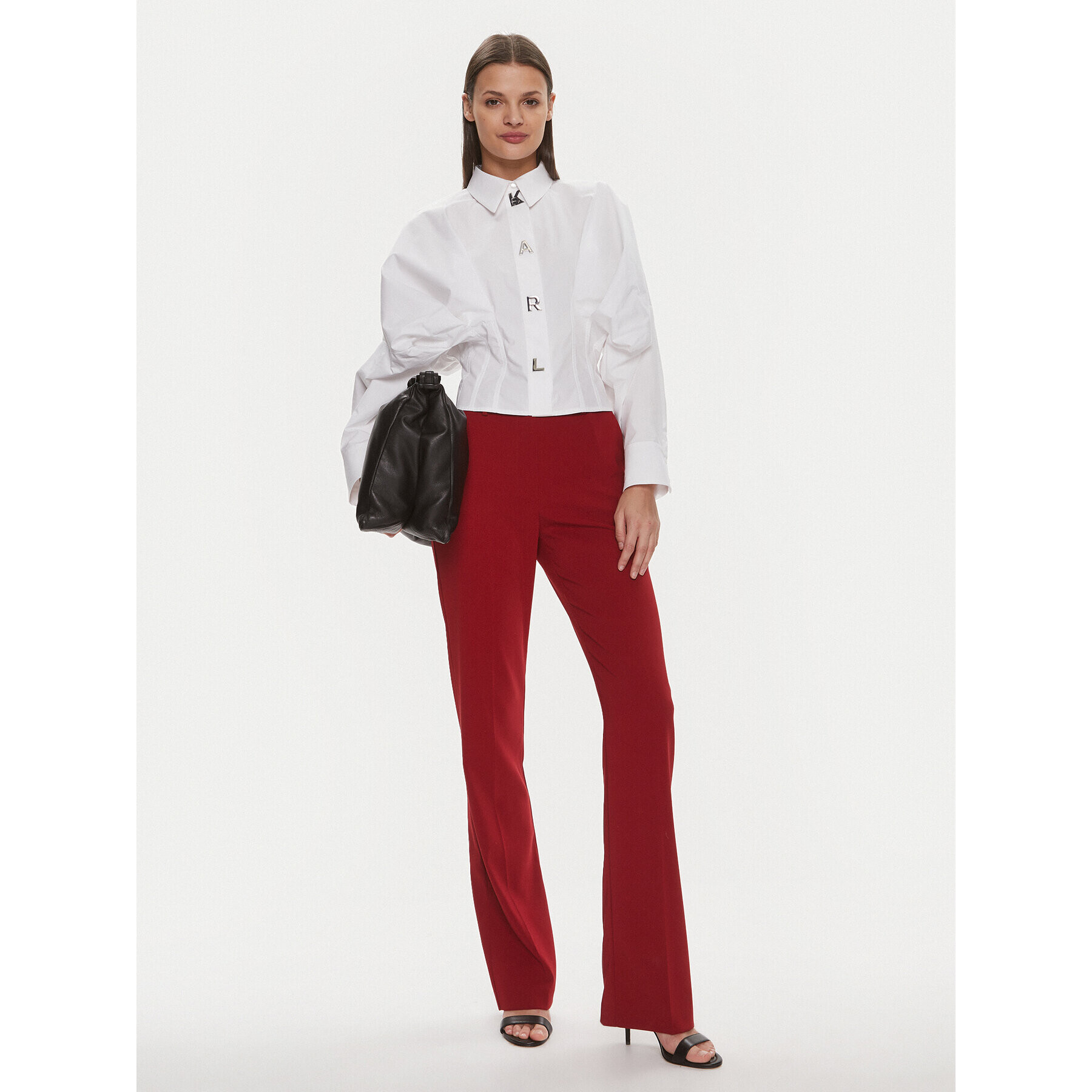 KARL LAGERFELD Риза 240W1602 Бял Regular Fit - Pepit.bg
