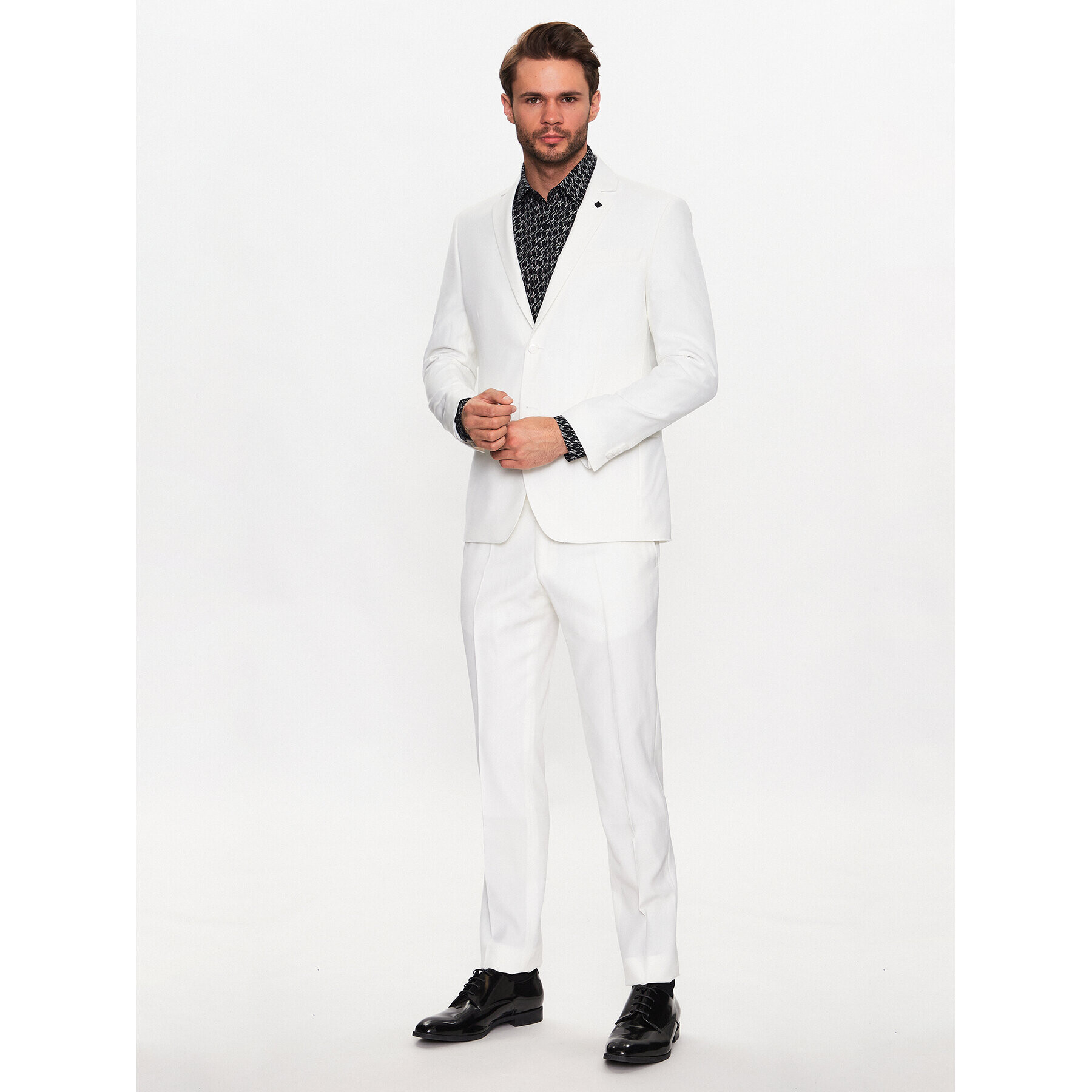 KARL LAGERFELD Риза 605003 533678 Черен Slim Fit - Pepit.bg