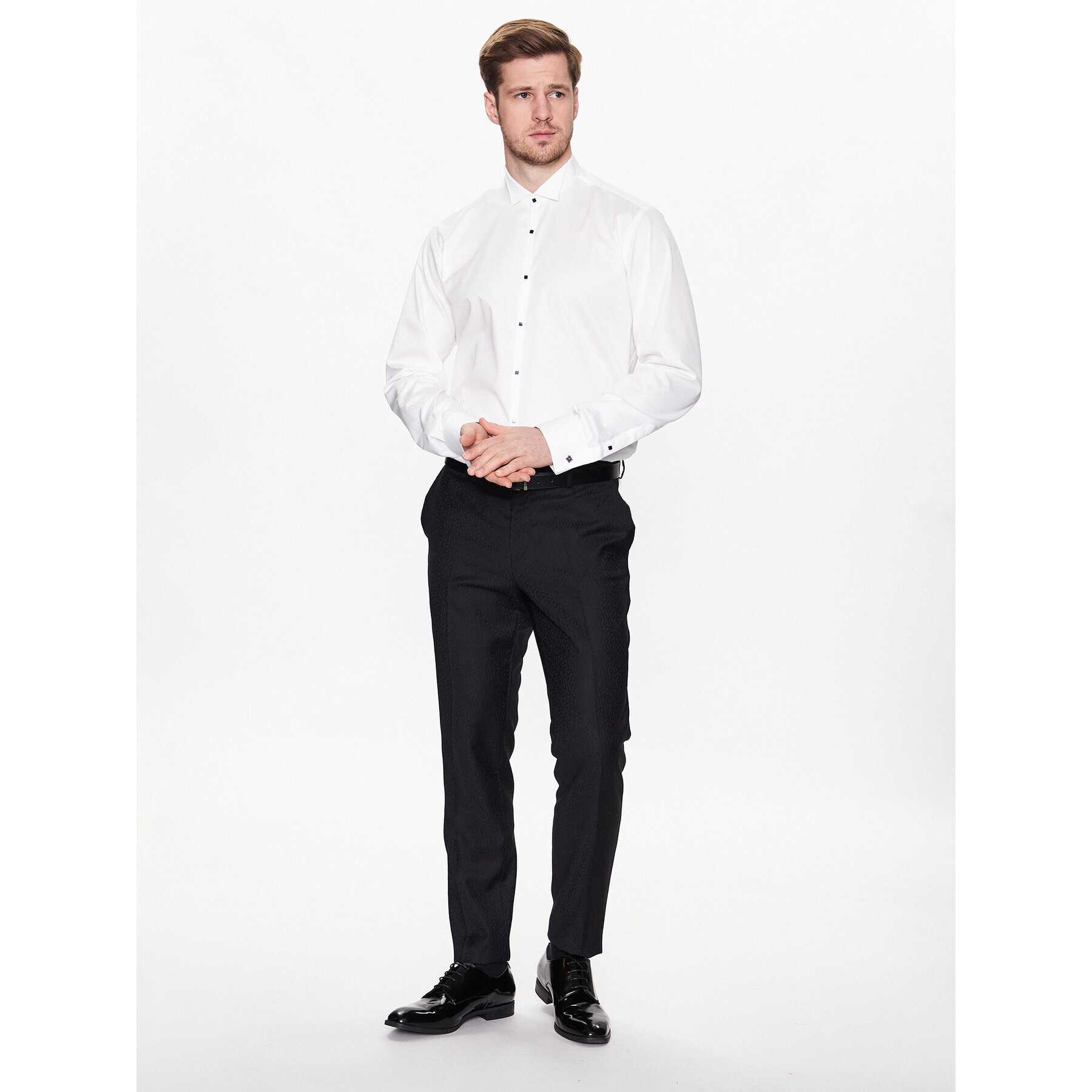 KARL LAGERFELD Риза 605006 532699 Бял Regular Fit - Pepit.bg