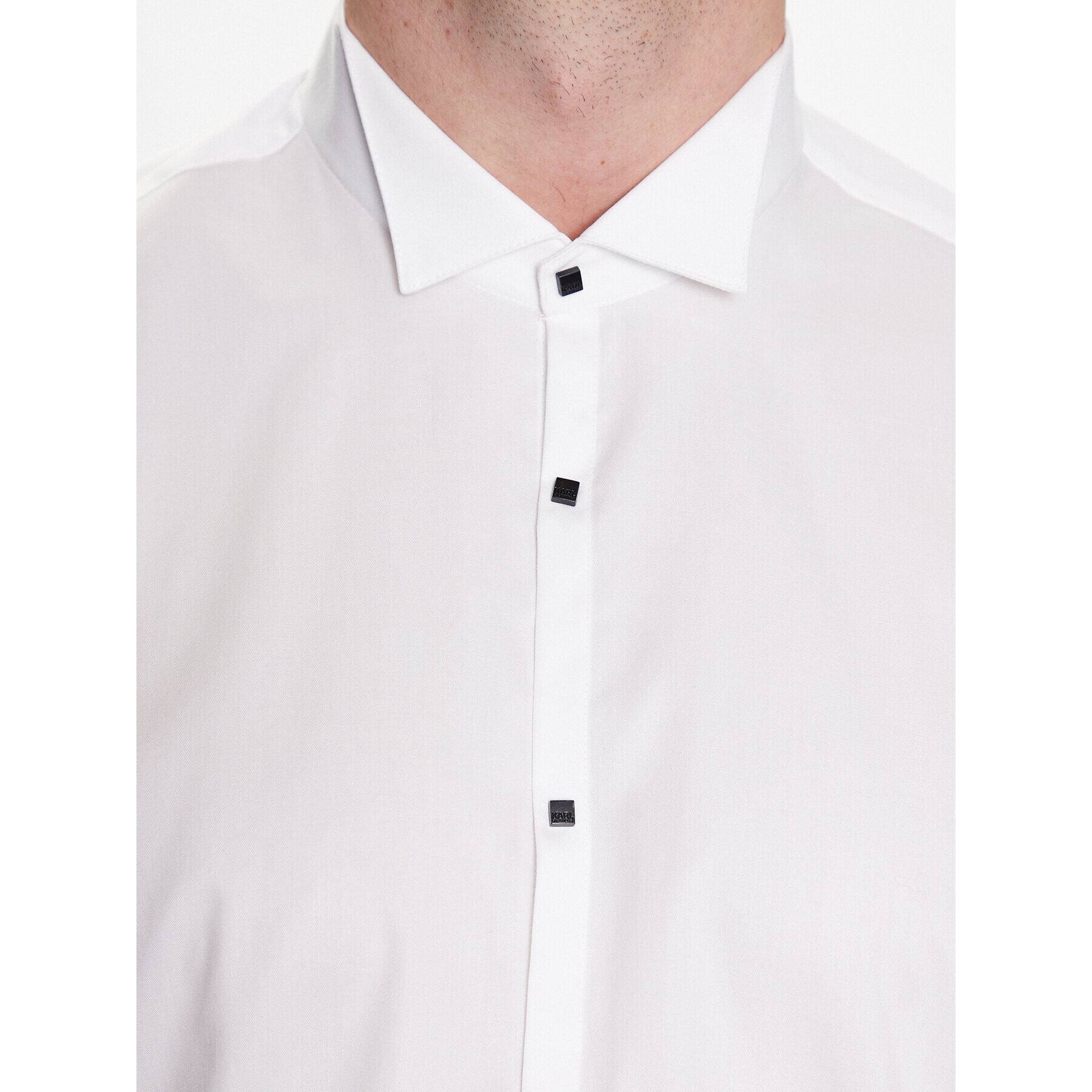 KARL LAGERFELD Риза 605006 532699 Бял Regular Fit - Pepit.bg