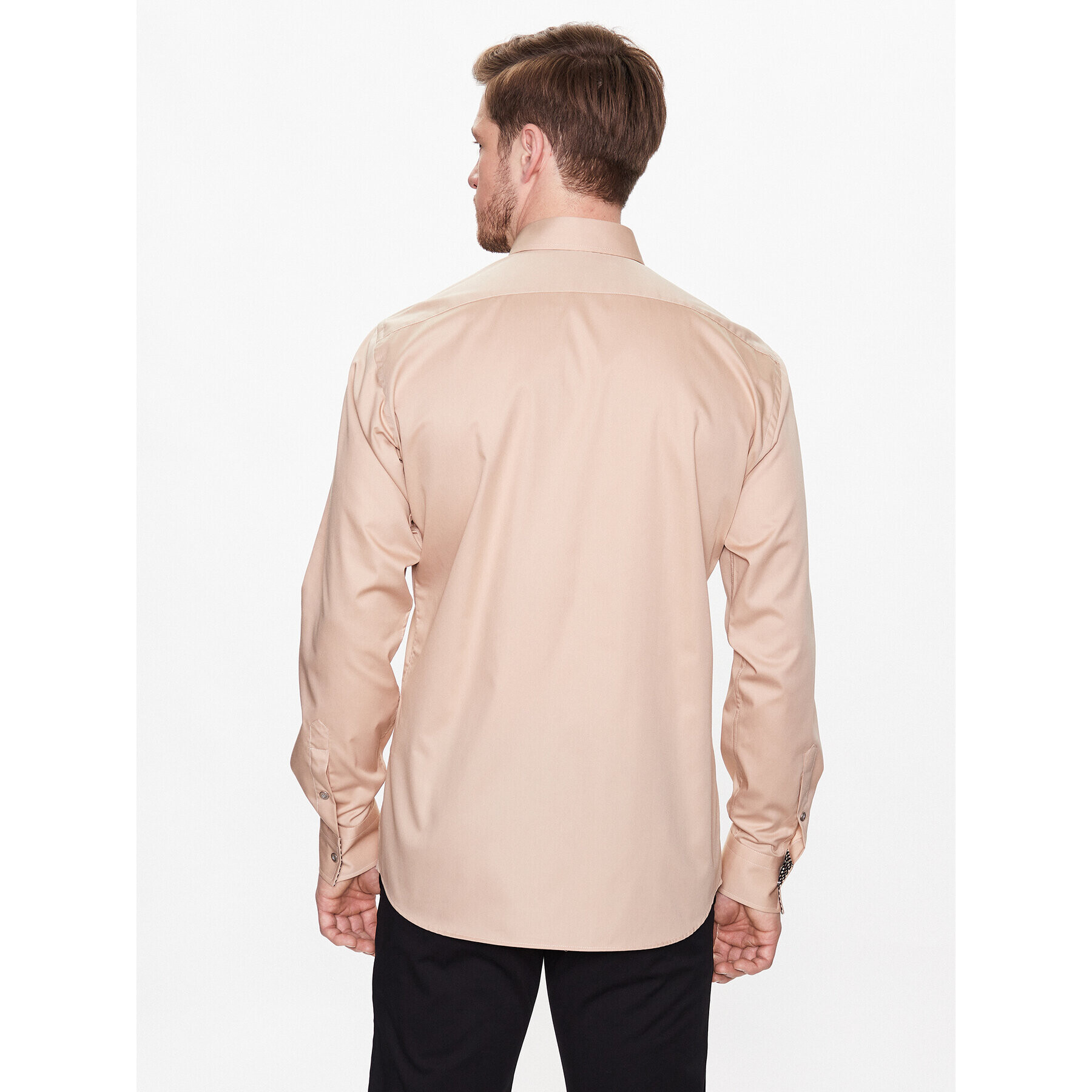KARL LAGERFELD Риза 605100 532625 Бежов Regular Fit - Pepit.bg