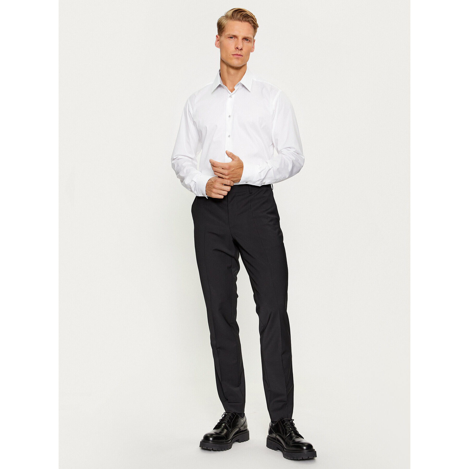 KARL LAGERFELD Риза 605100 534610 Бял Modern Fit - Pepit.bg
