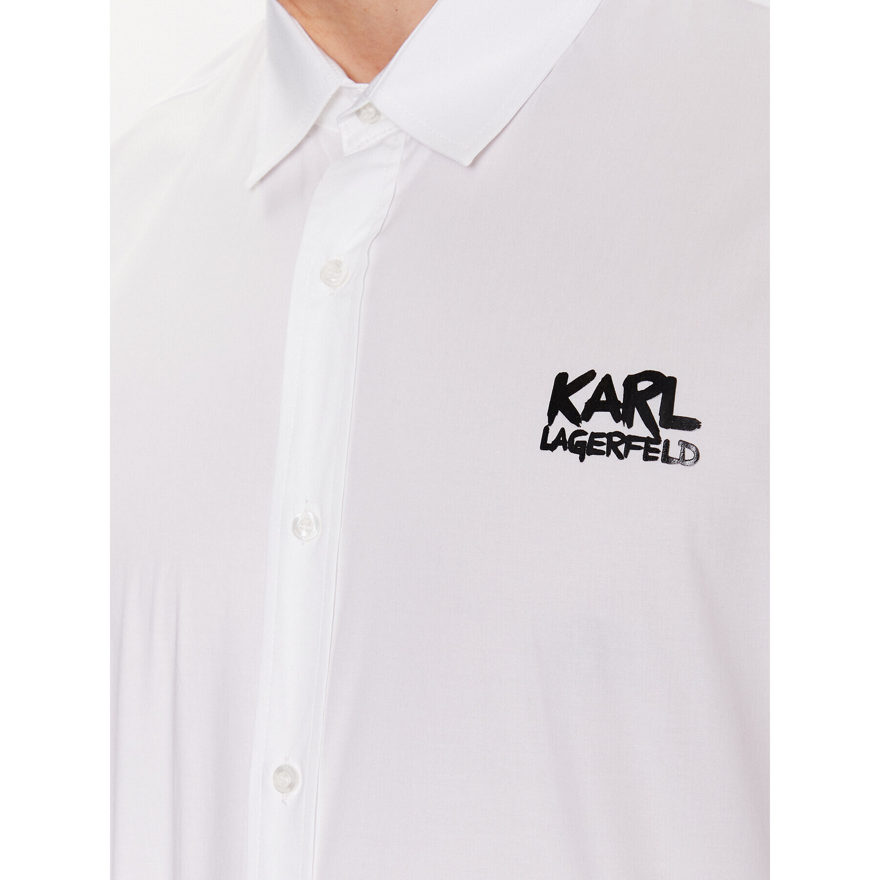 KARL LAGERFELD Риза 605980 531600 Бял Regular Fit - Pepit.bg